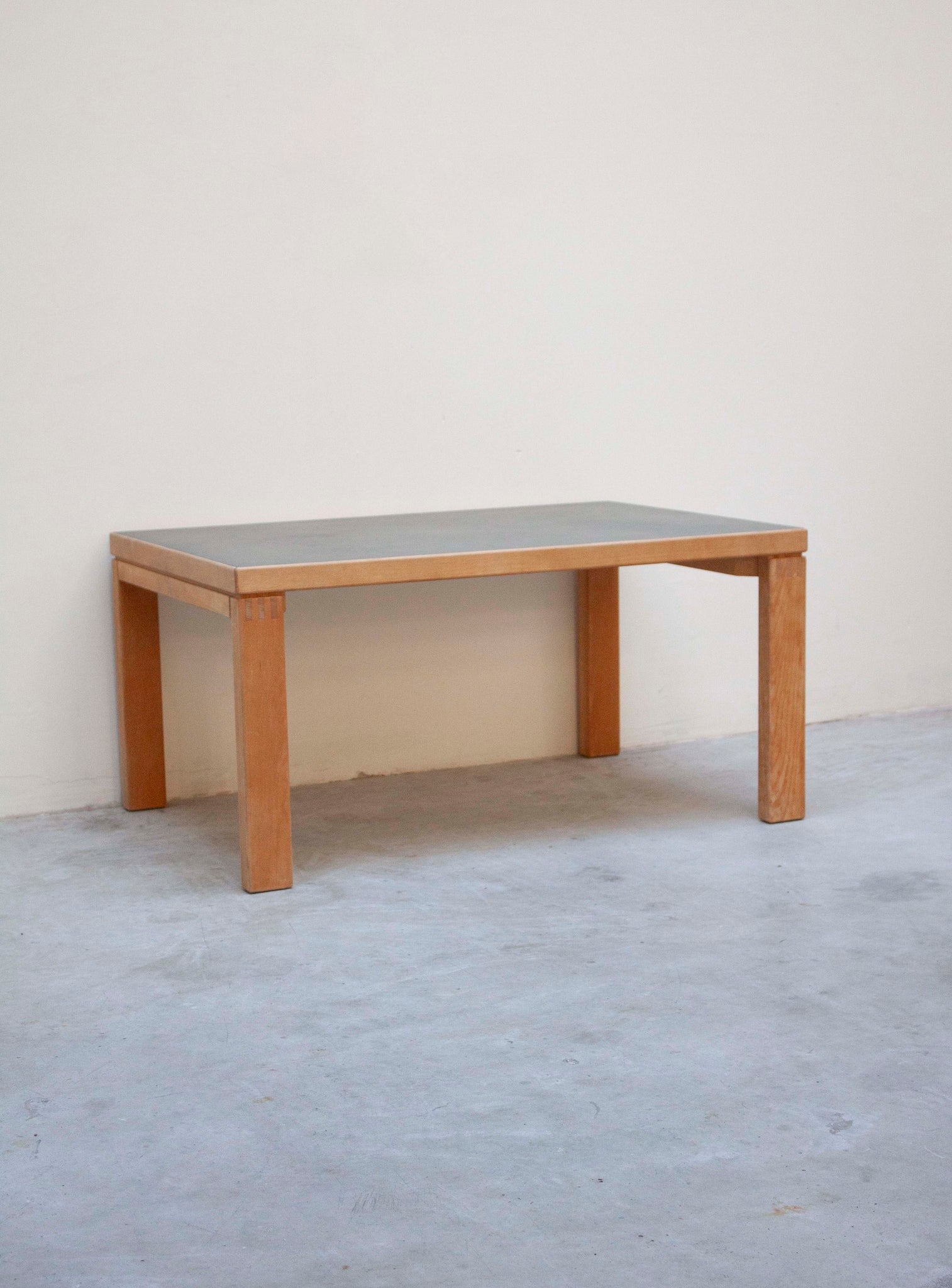 Danish Coffee Table with Grey Linoleum Table Top