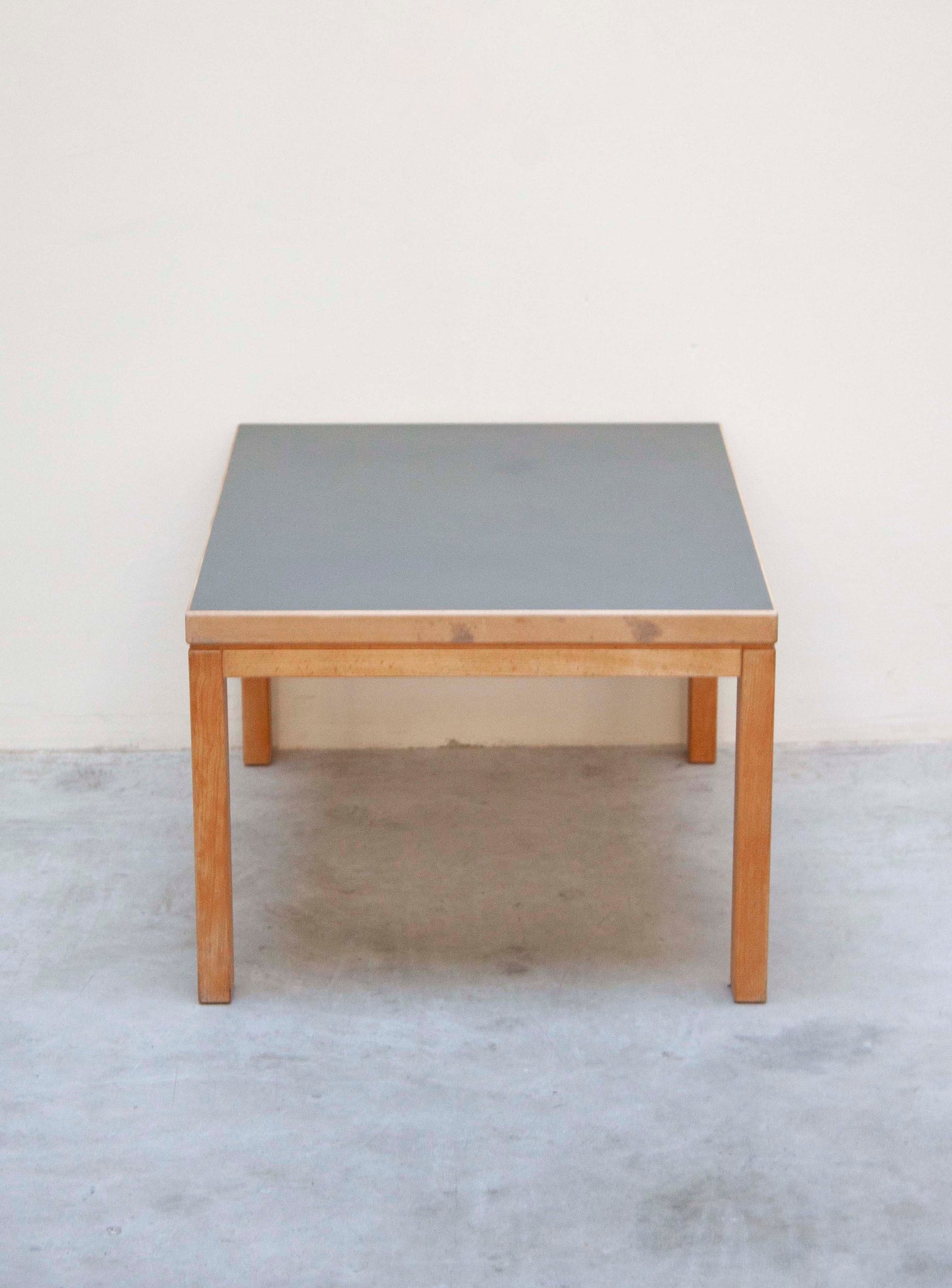 Danish Coffee Table with Grey Linoleum Table Top