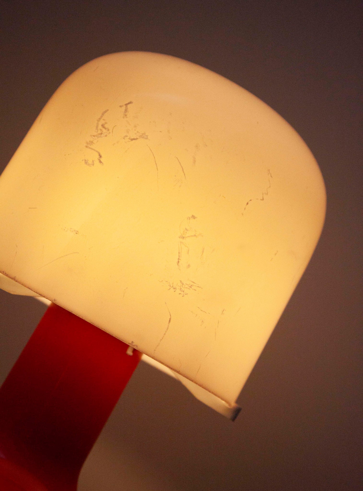 Space Age Mushroom Desk Lamp (Red)