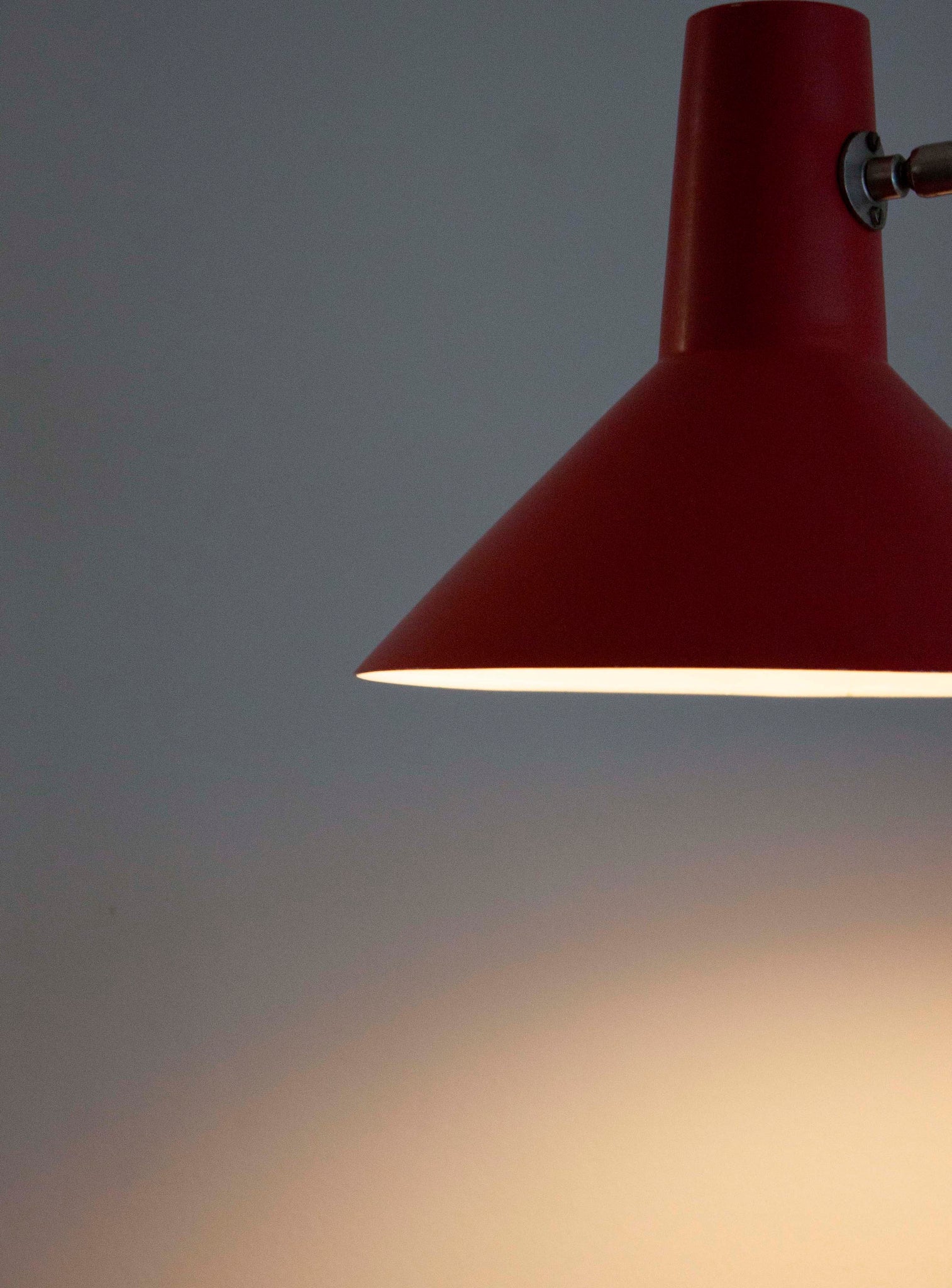 Anvia Elbow Wall Lamp by J.J.M. Hoogervorst (Red)