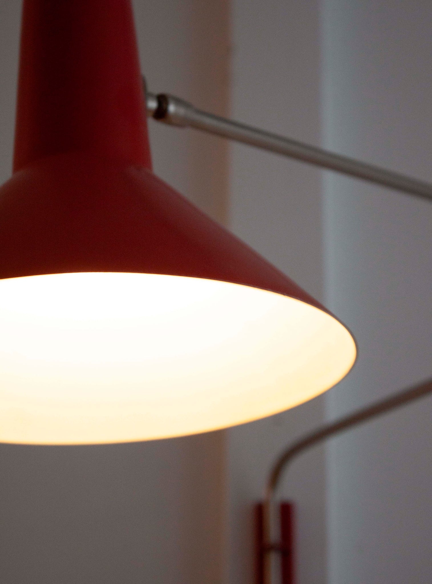 Anvia Elbow Wall Lamp by J.J.M. Hoogervorst (Red)