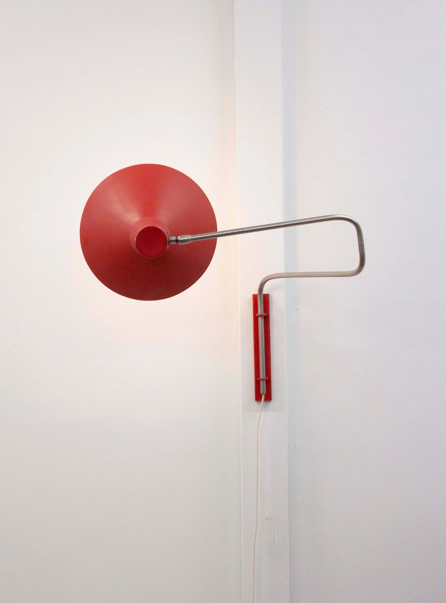 Anvia Elbow Wall Lamp by J.J.M. Hoogervorst (Red)