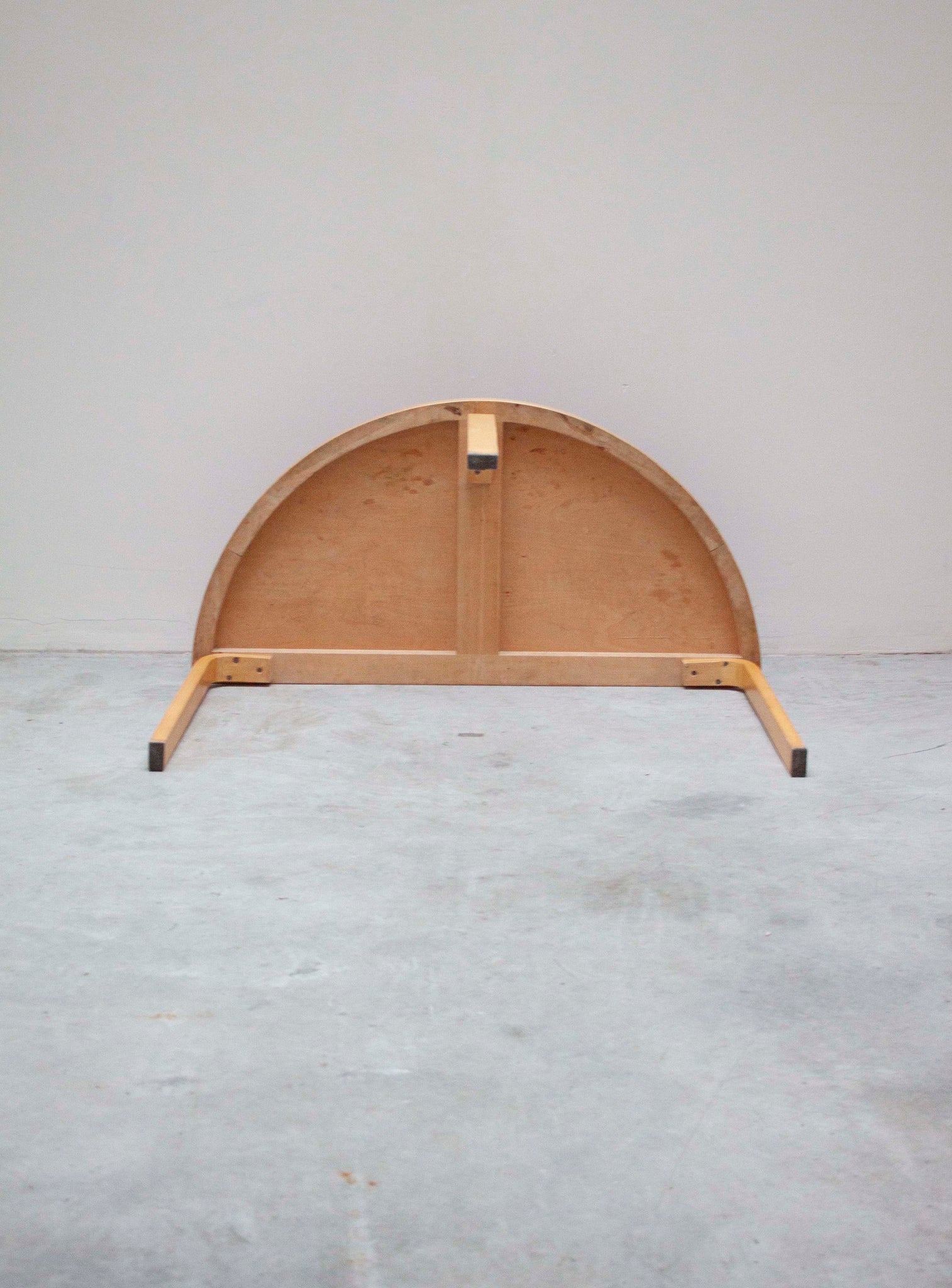 Artek 95 Half Round Dining Table by Alvar Aalto (Red)