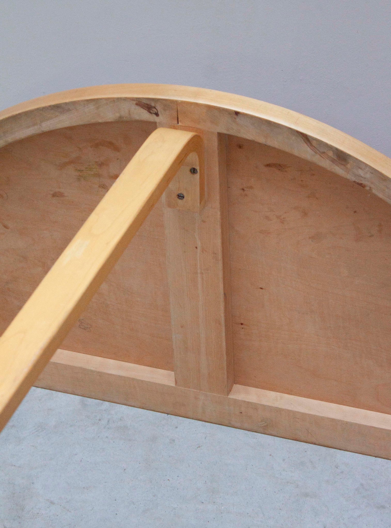 Artek 95 Half Round Dining Table by Alvar Aalto (Red)