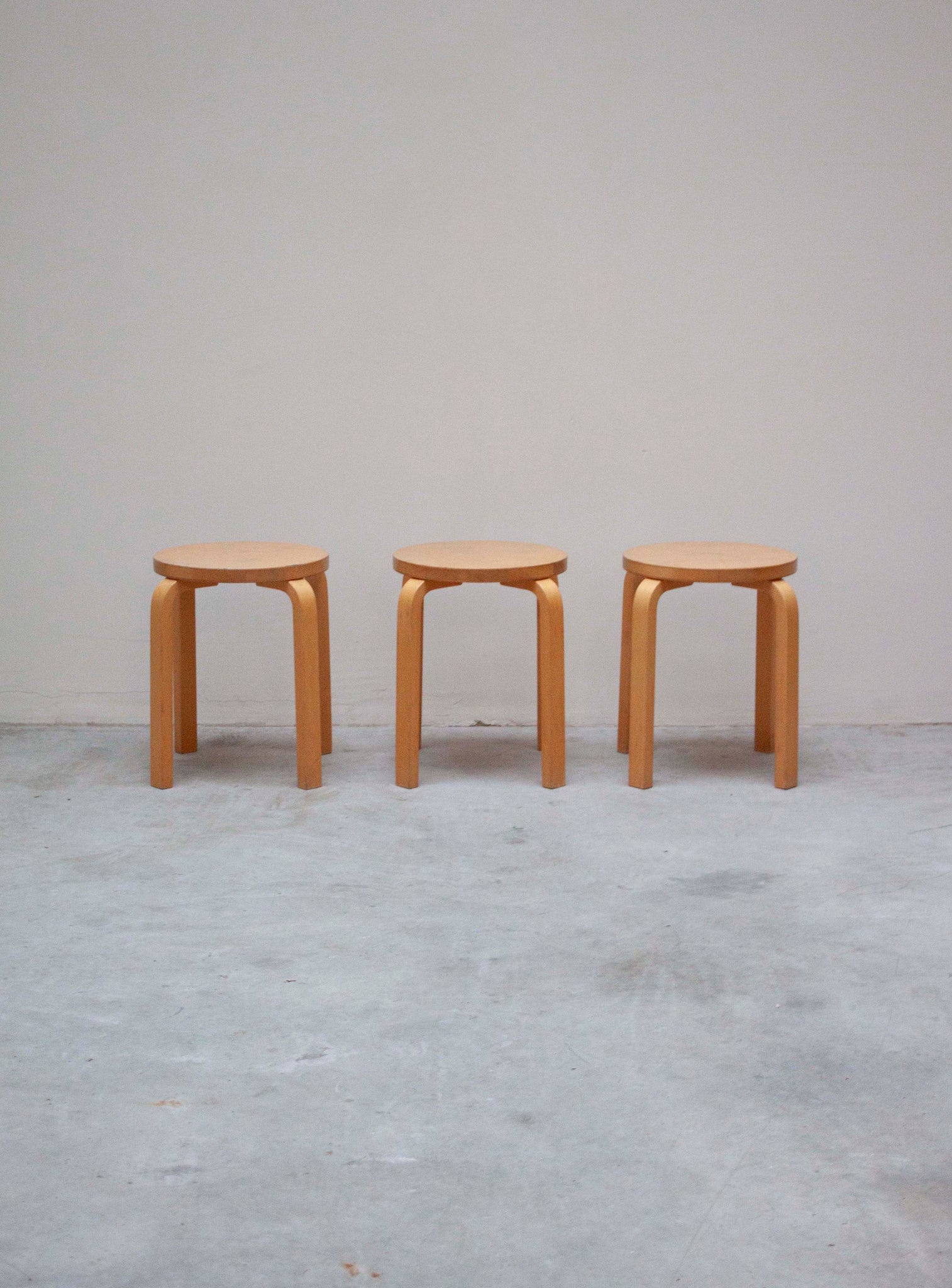 Artek E60 Stool by Alvar Aalto (Birch)