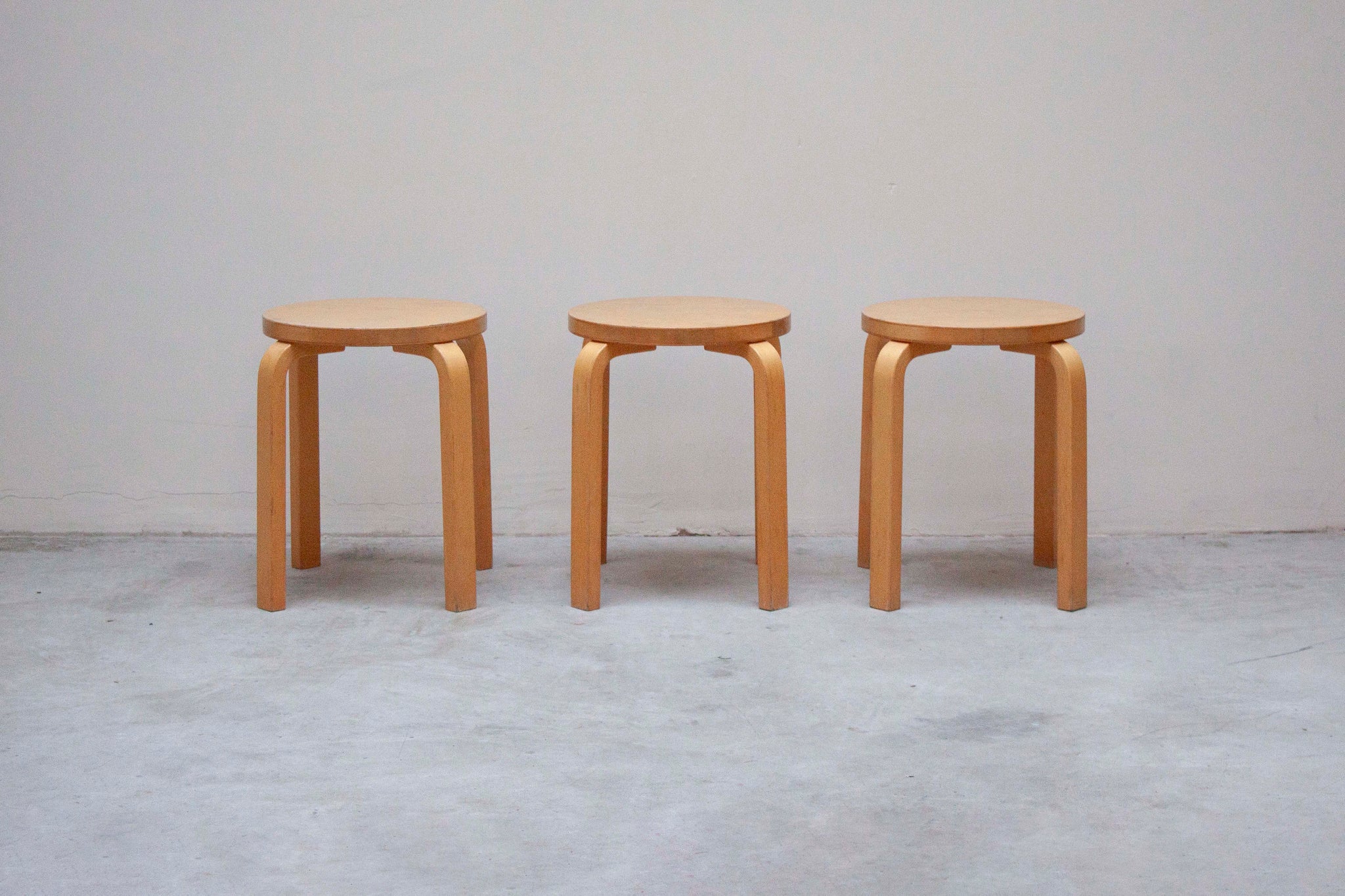Artek E60 Stool by Alvar Aalto (Birch)