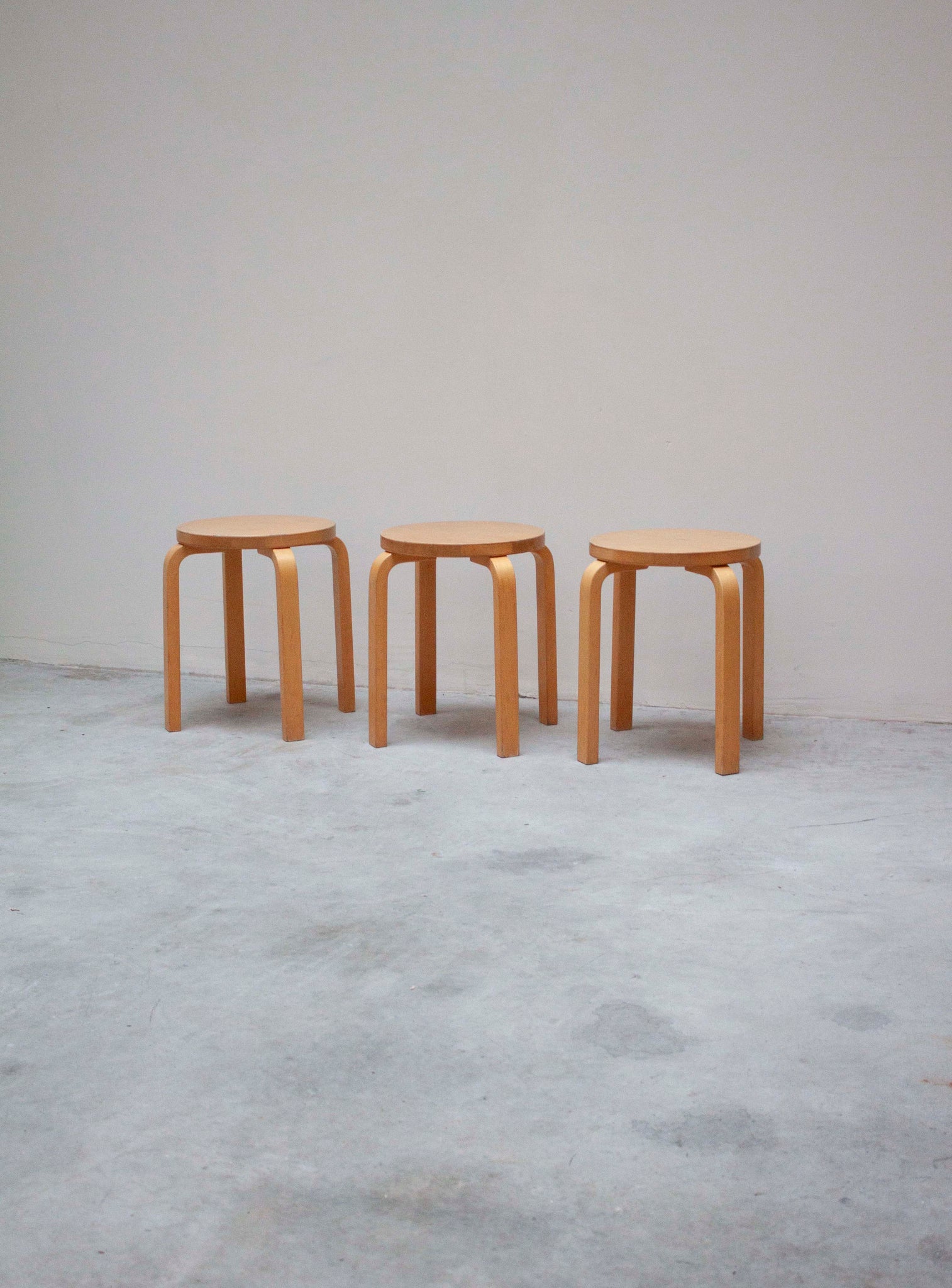 Artek E60 Stool by Alvar Aalto (Birch)