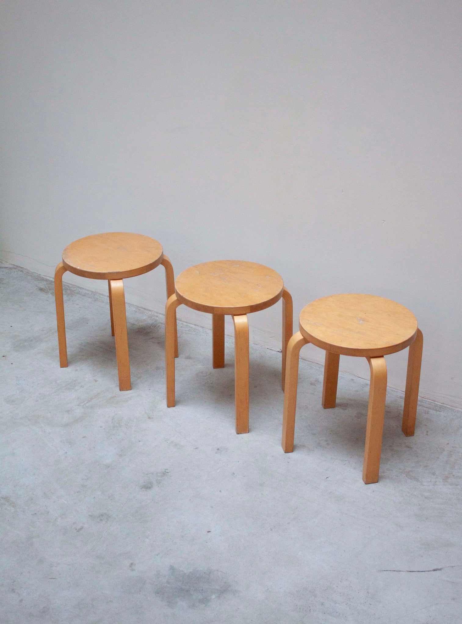Artek E60 Stool by Alvar Aalto (Birch)