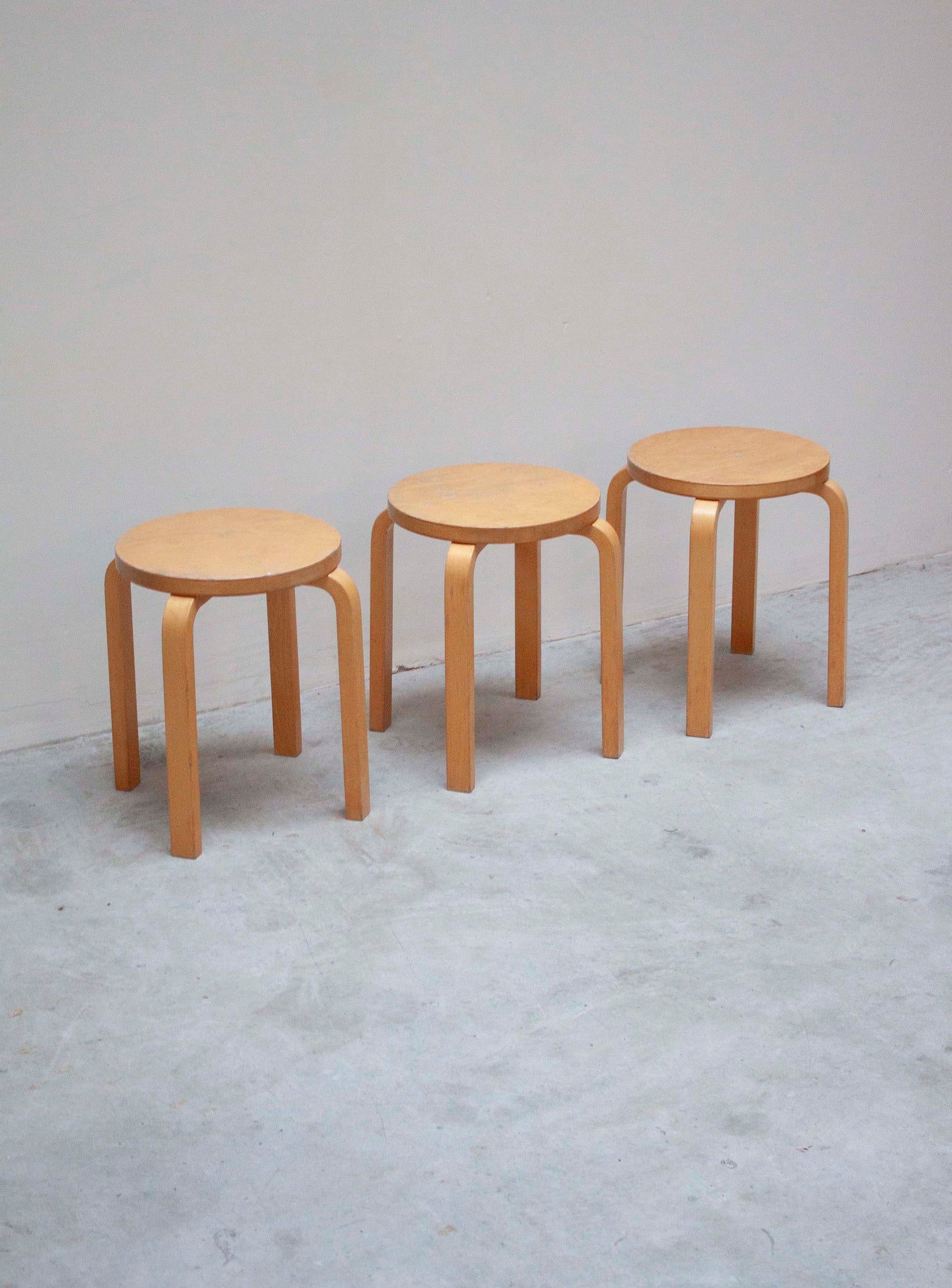 Artek E60 Stool by Alvar Aalto (Birch)