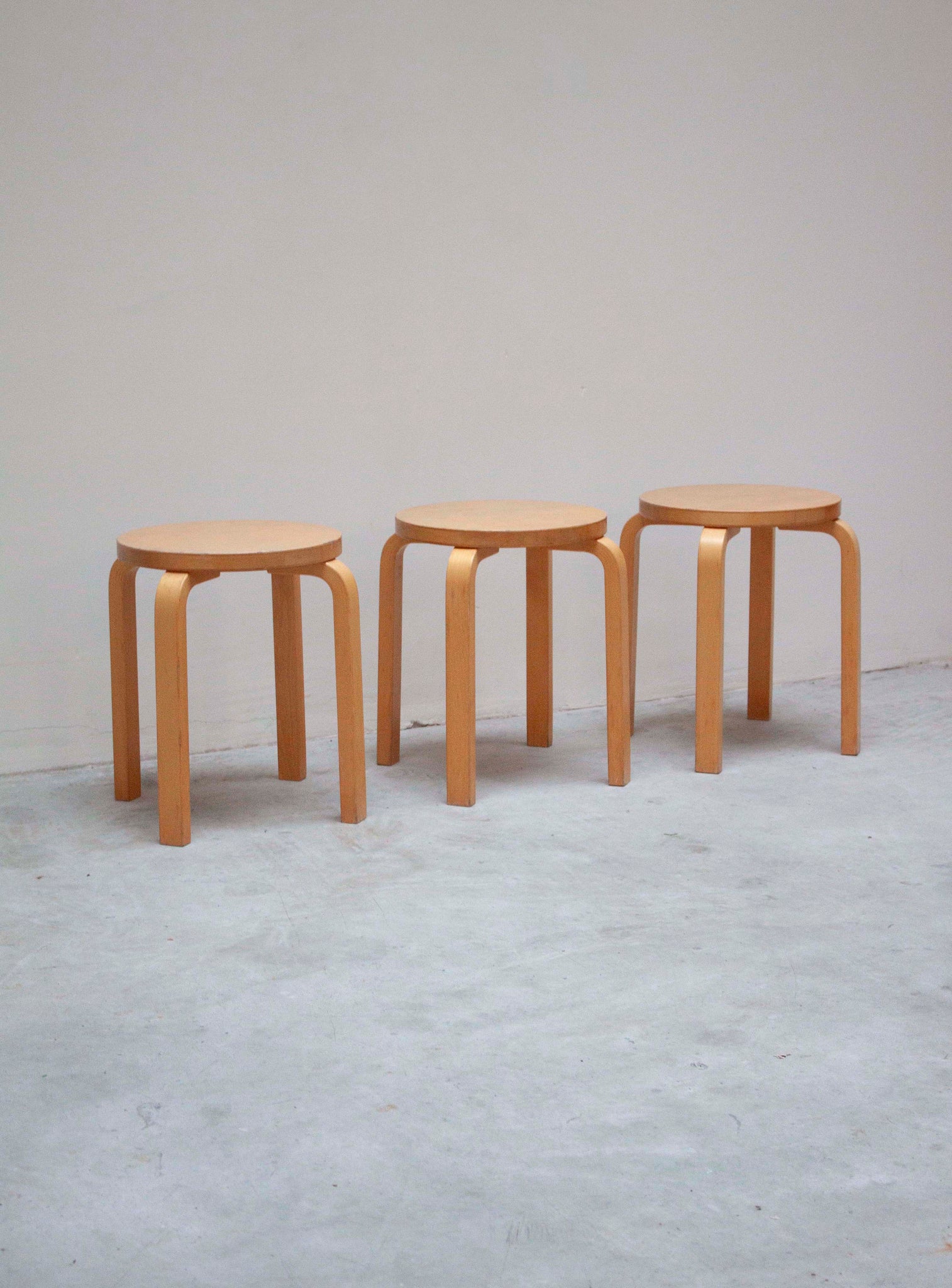 Artek E60 Stool by Alvar Aalto (Birch)