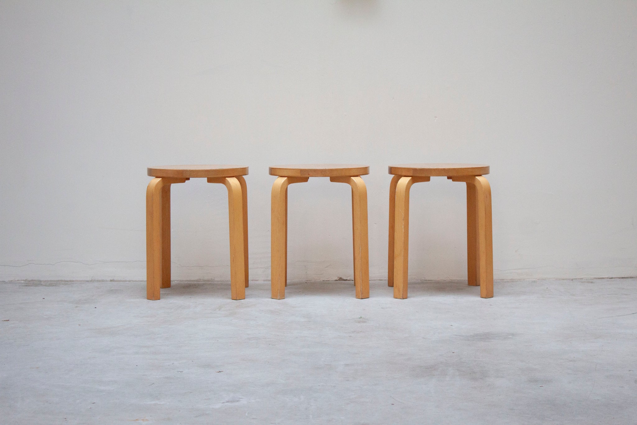 Artek E60 Stool by Alvar Aalto (Birch)