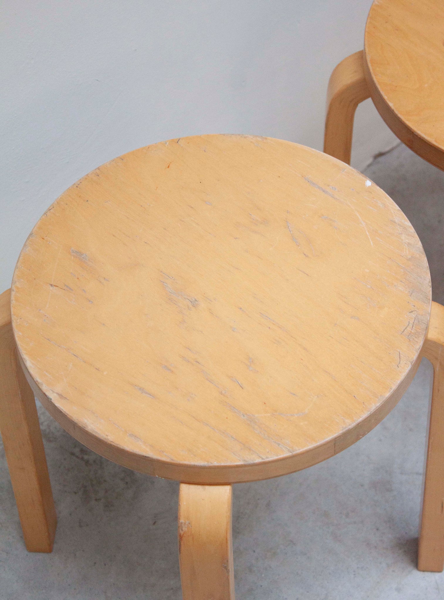 Artek E60 Stool by Alvar Aalto (Birch)