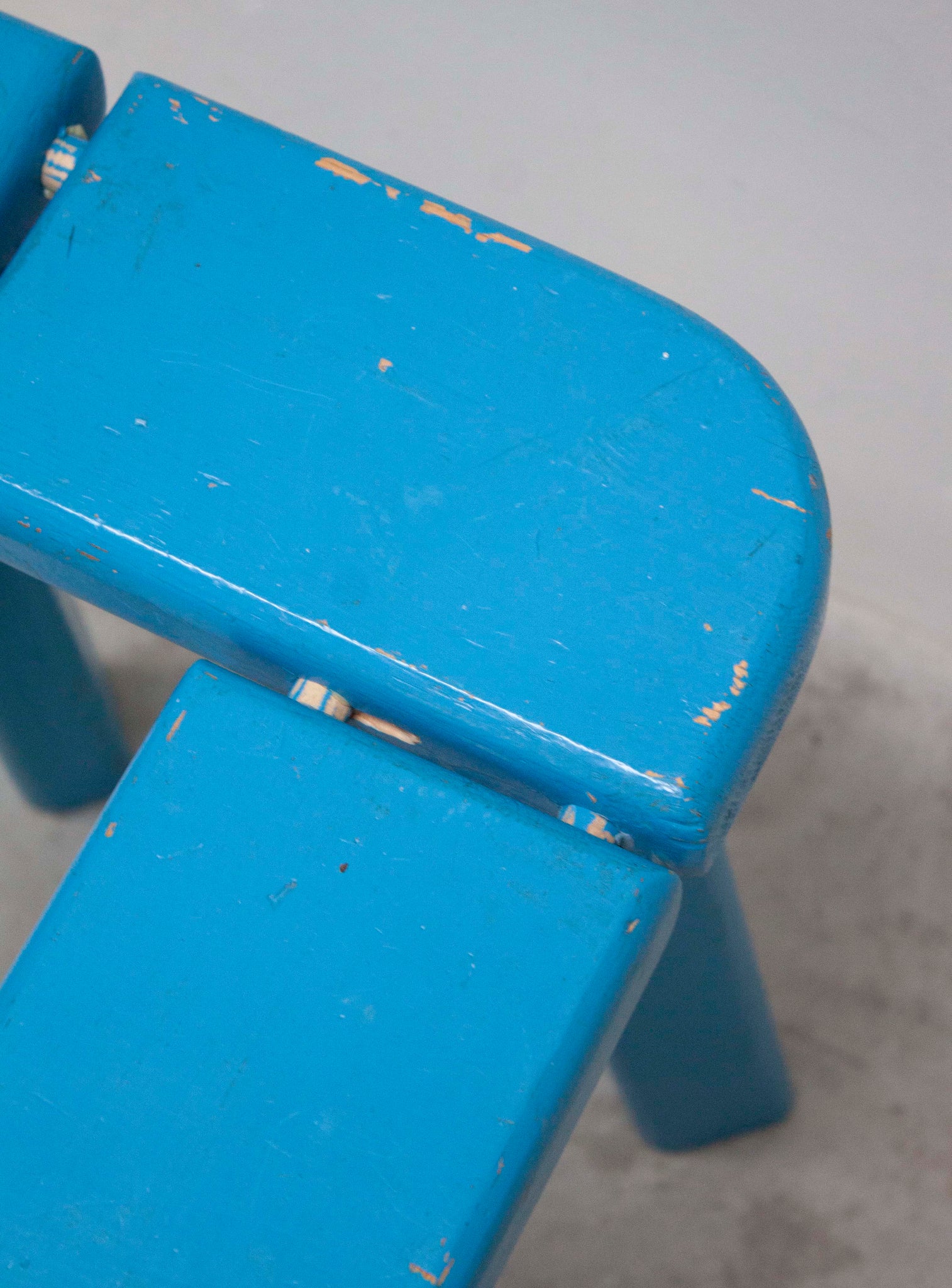 Finnsauna Lagerholm Pine Stool (Light Blue)