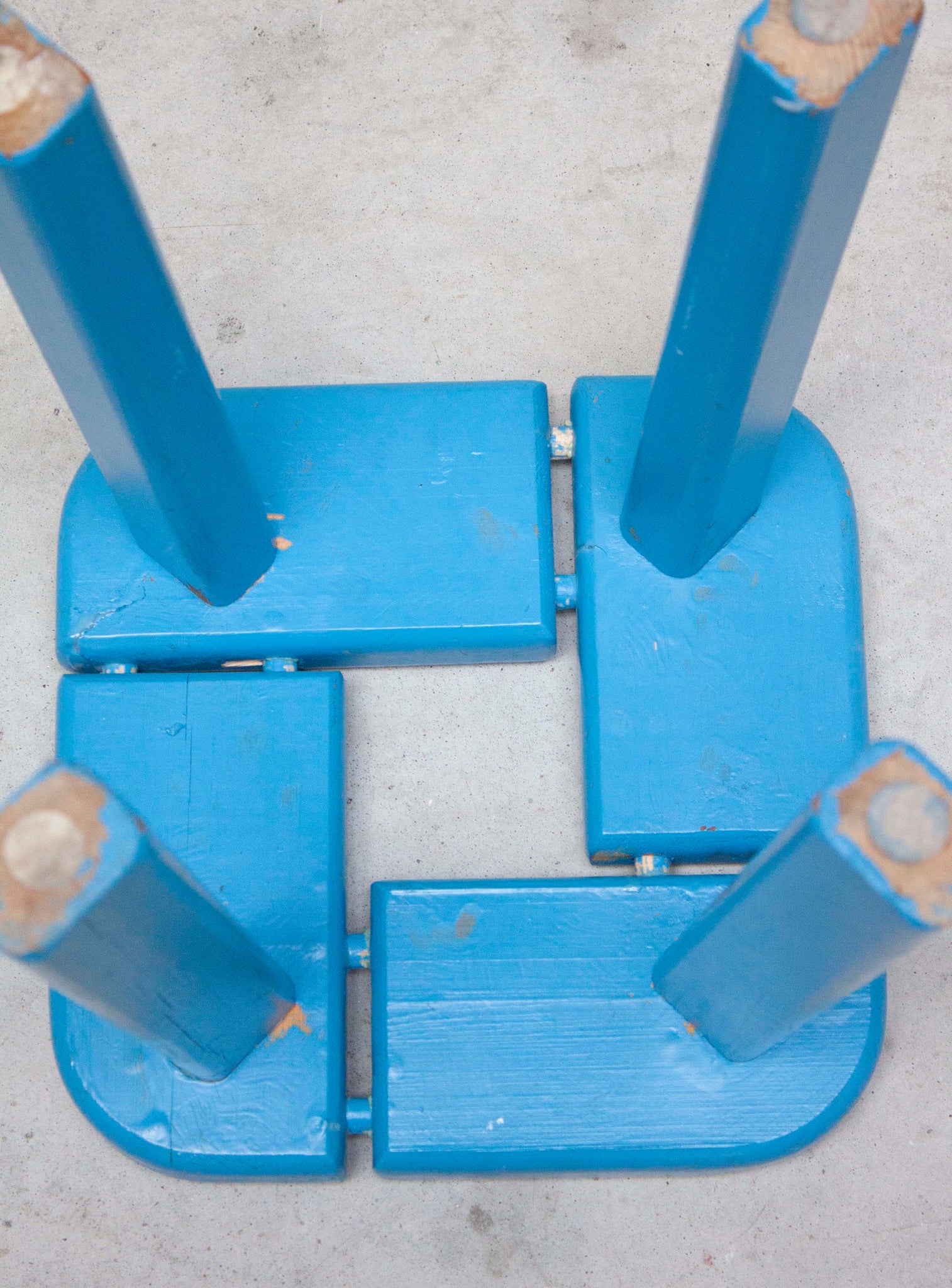 Finnsauna Lagerholm Pine Stool (Light Blue)