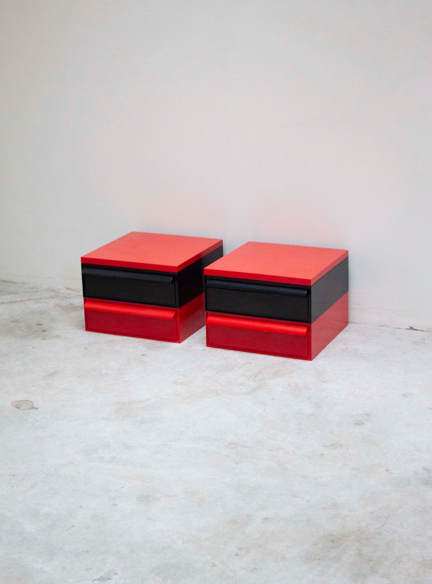 Kartell Chest of Drawers by Simon Fussell (Red/Black)