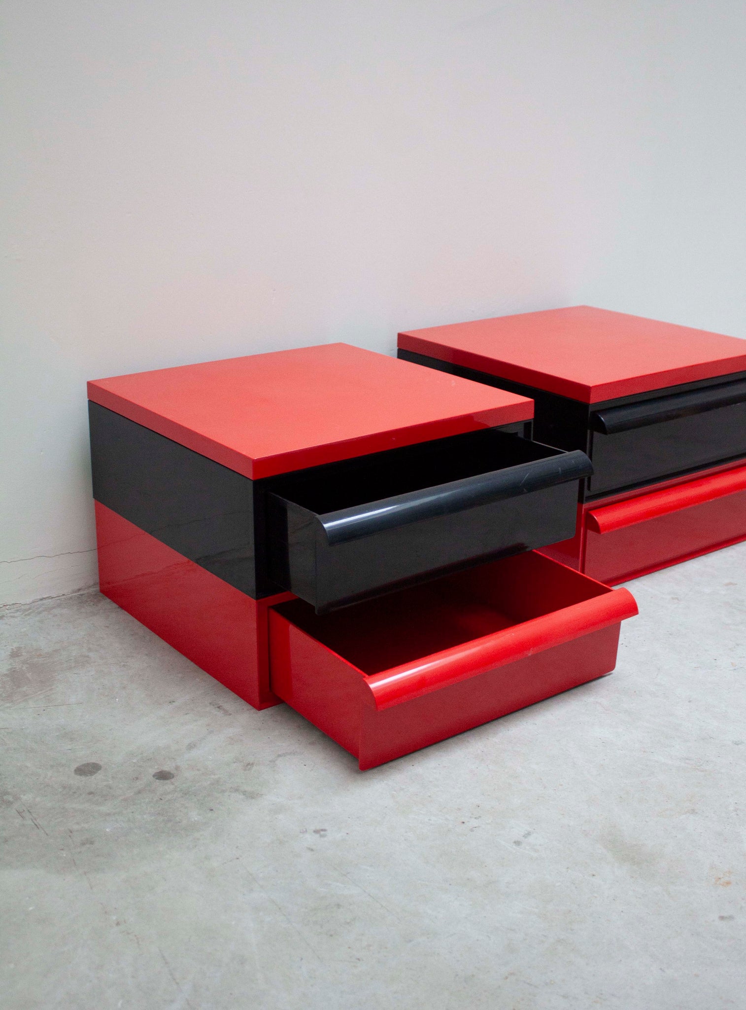 Kartell Chest of Drawers by Simon Fussell (Red/Black)