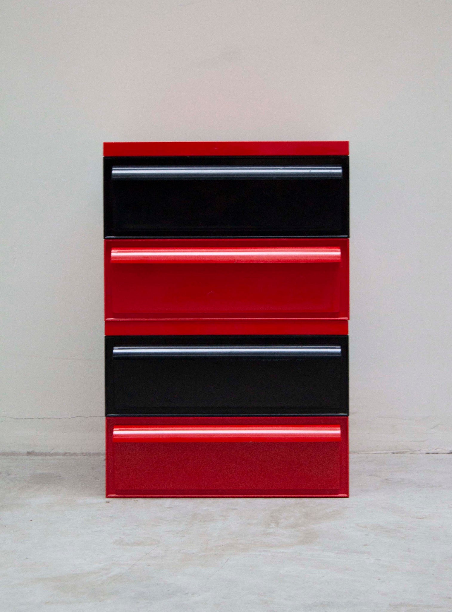 Kartell Chest of Drawers by Simon Fussell (Red/Black)