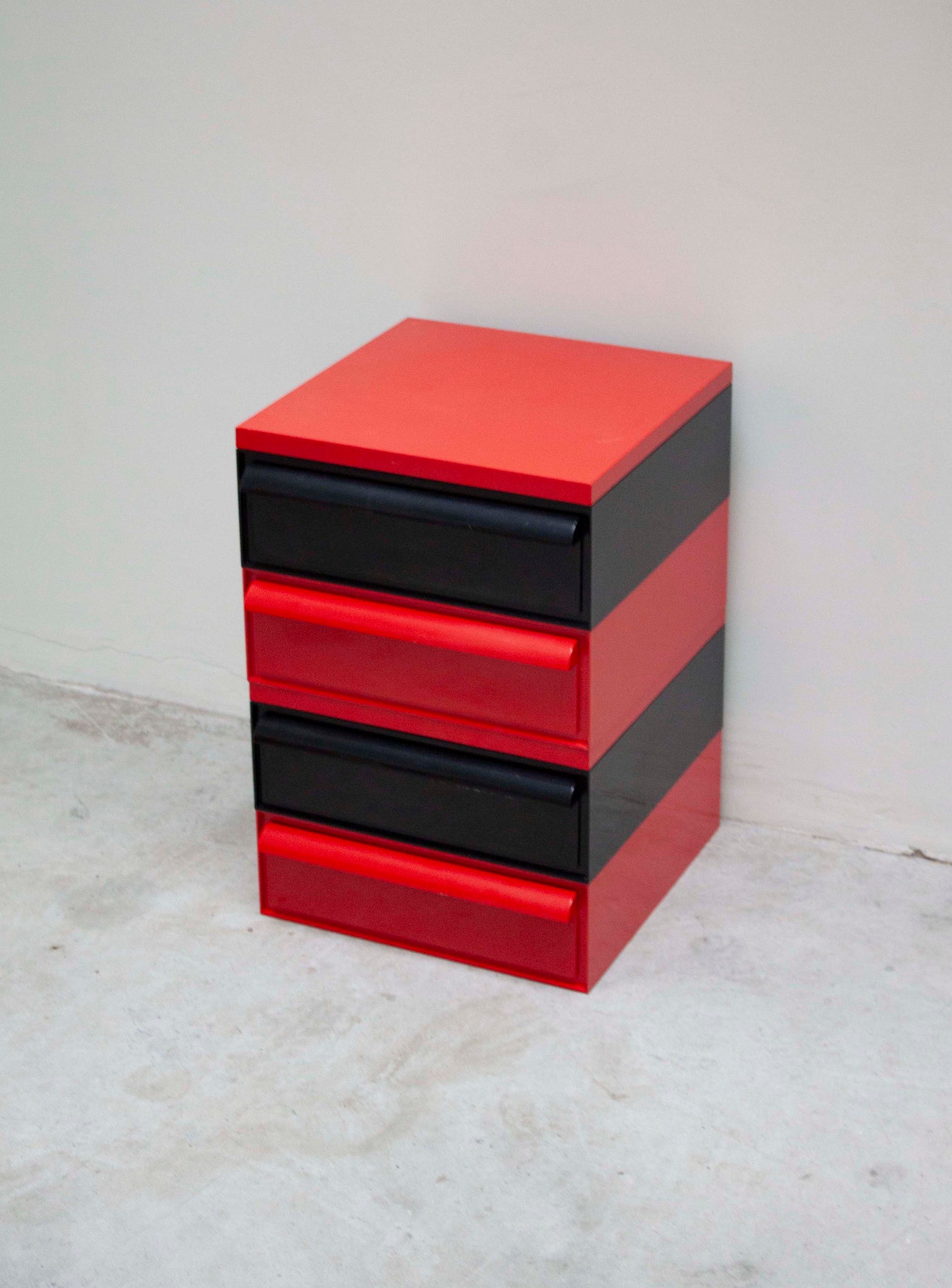 Kartell Chest of Drawers by Simon Fussell (Red/Black)