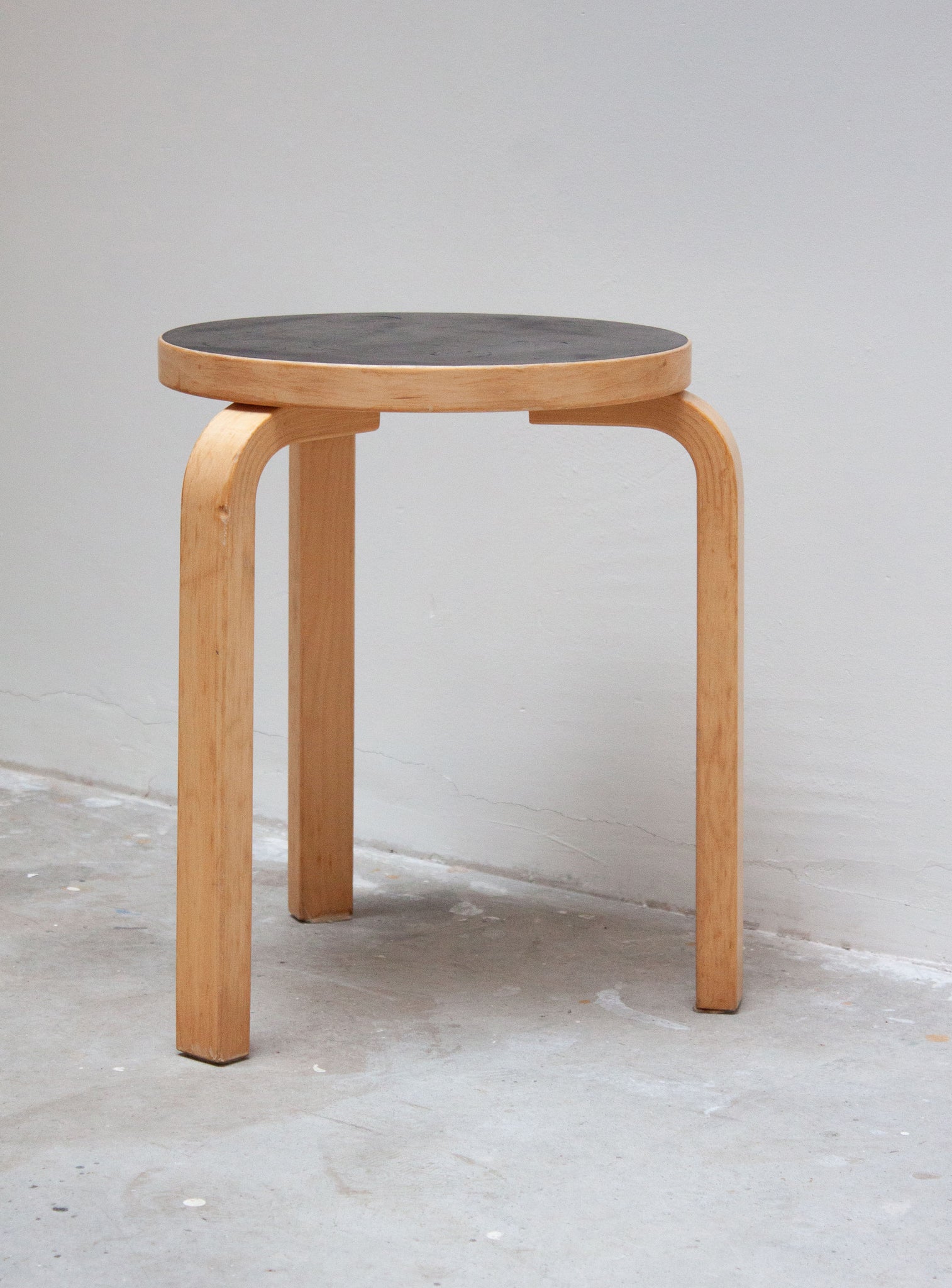 Artek Model 60 Stool by Alvar Aalto (Black)