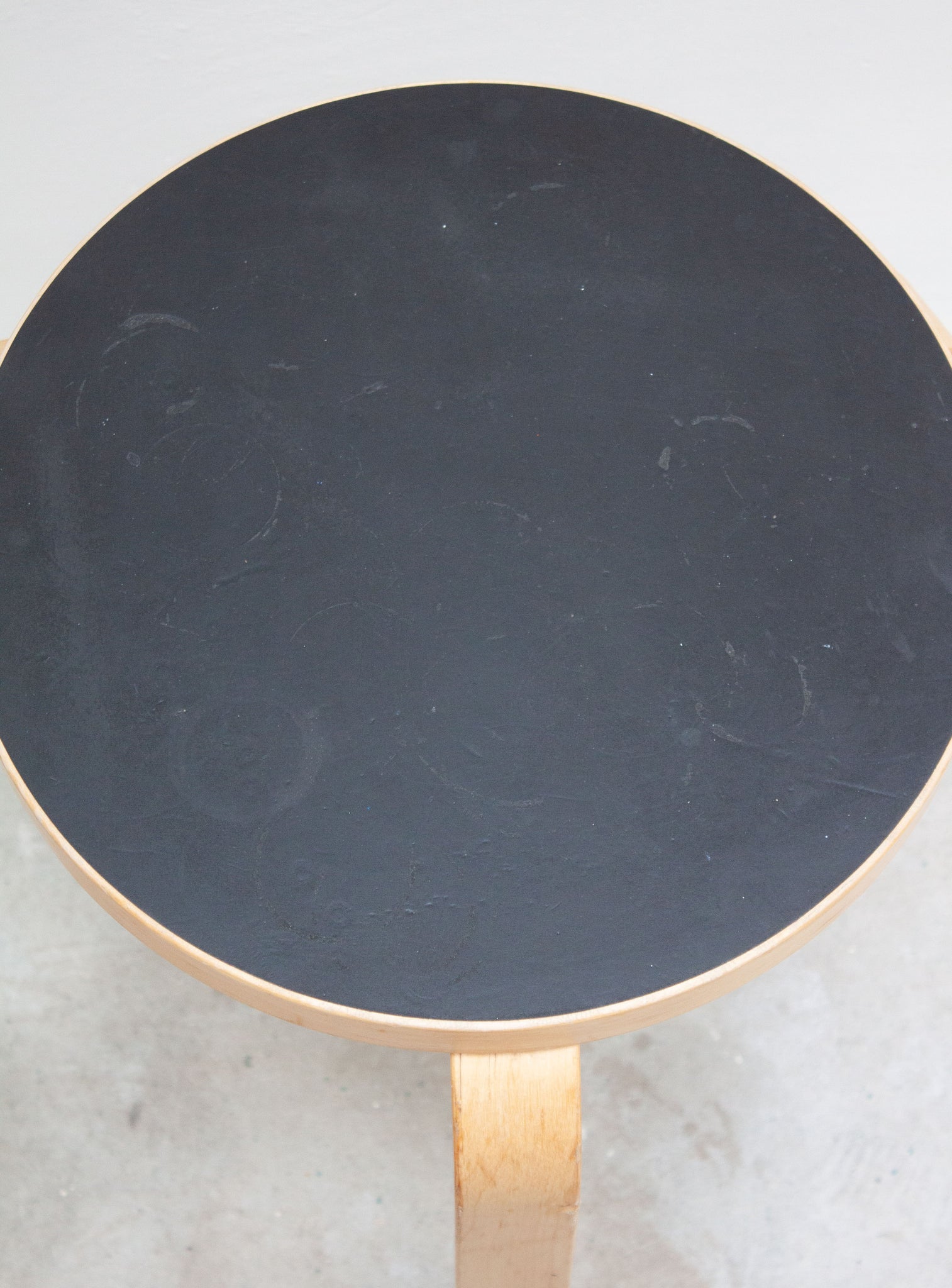 Artek Model 60 Stool by Alvar Aalto (Black)
