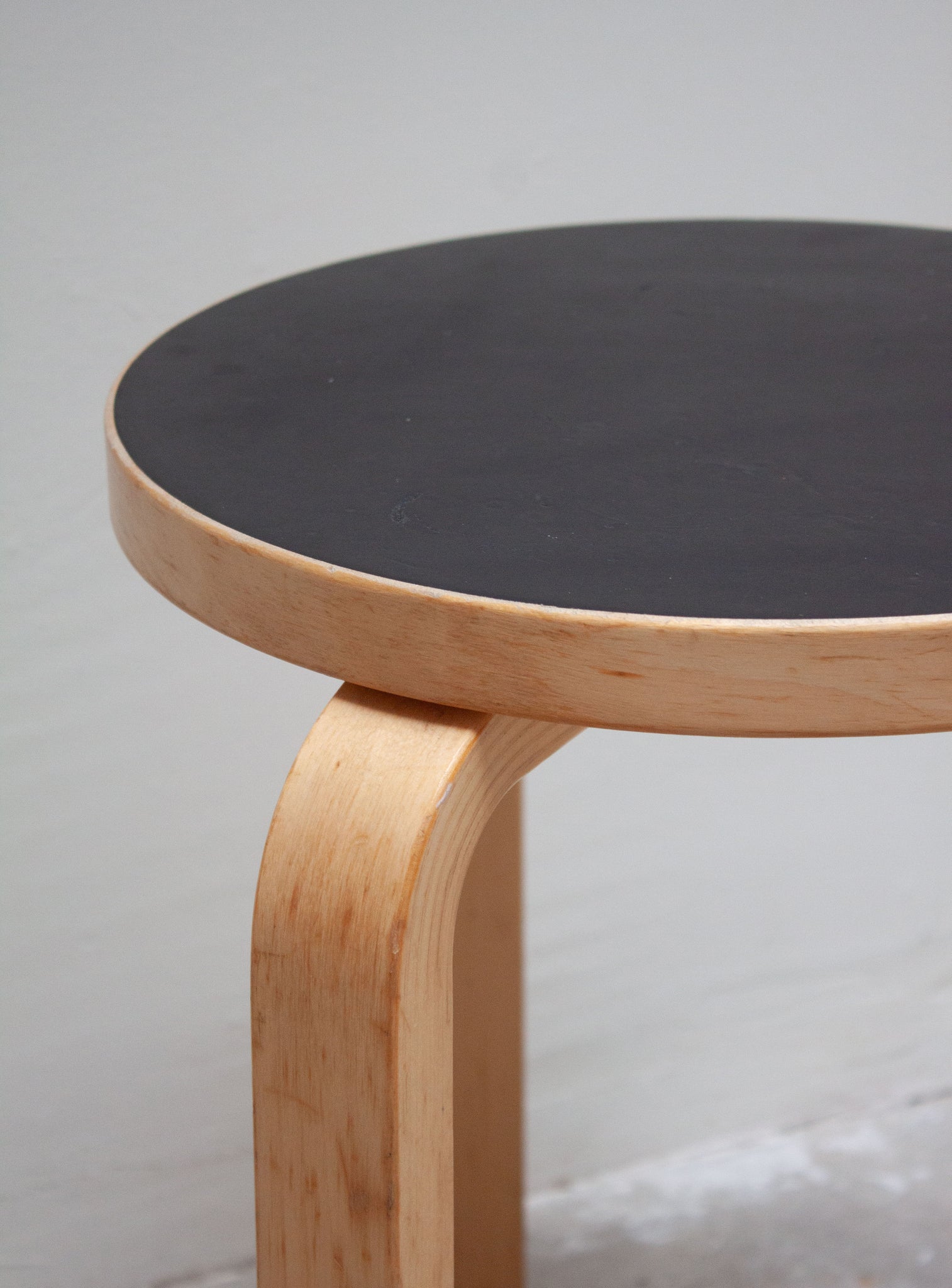 Artek Model 60 Stool by Alvar Aalto (Black)