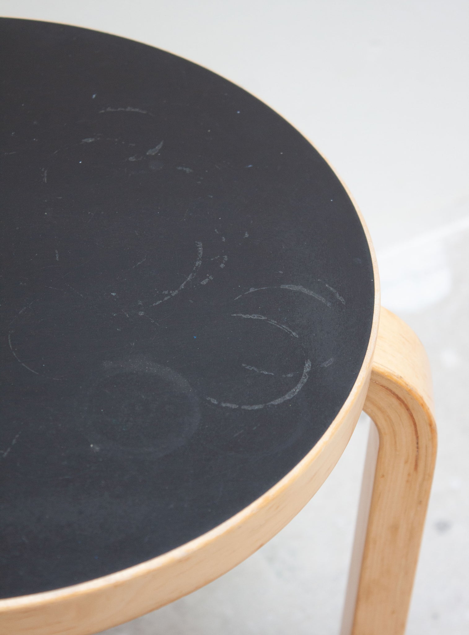 Artek Model 60 Stool by Alvar Aalto (Black)