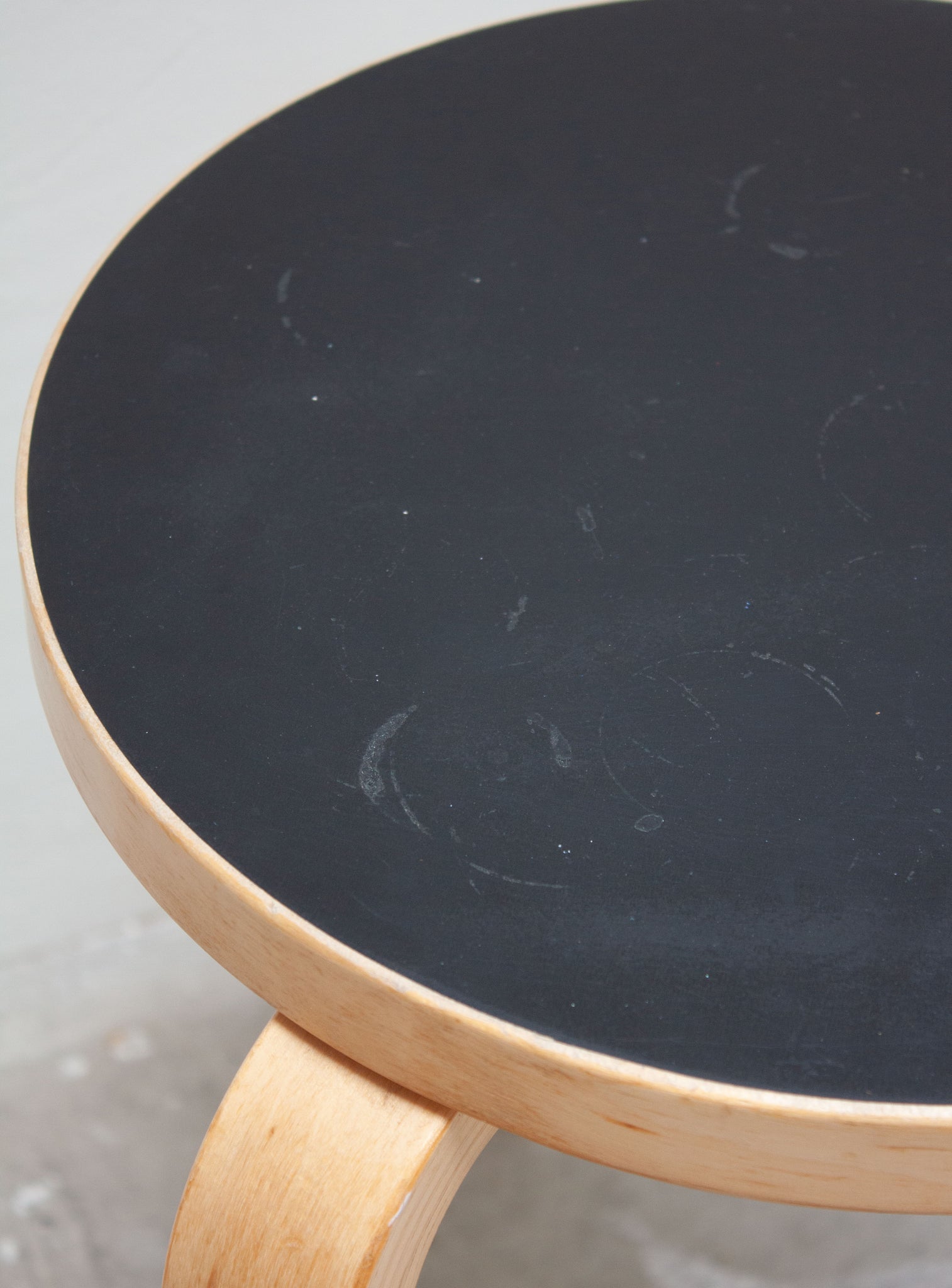 Artek Model 60 Stool by Alvar Aalto (Black)