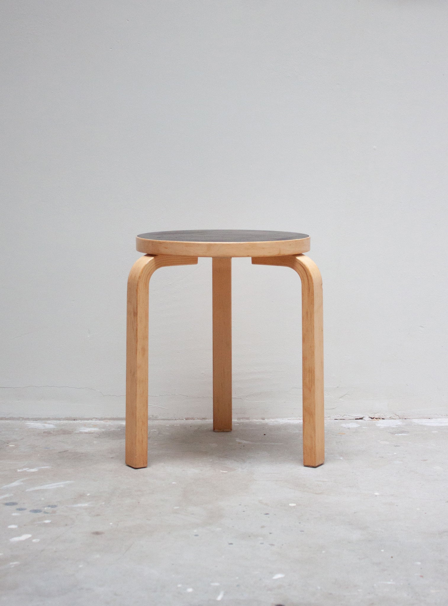 Artek Model 60 Stool by Alvar Aalto (Black)