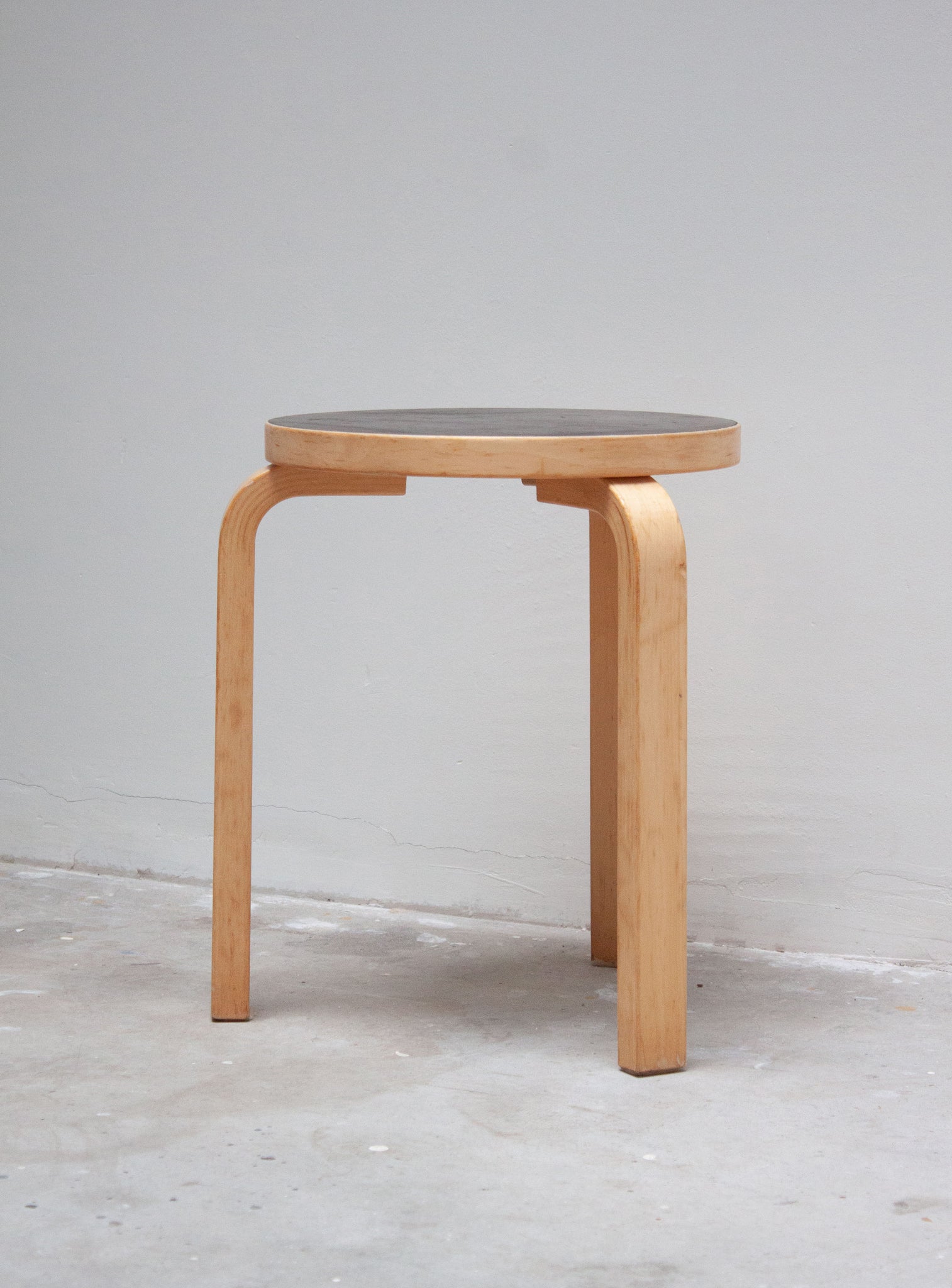 Artek Model 60 Stool by Alvar Aalto (Black)