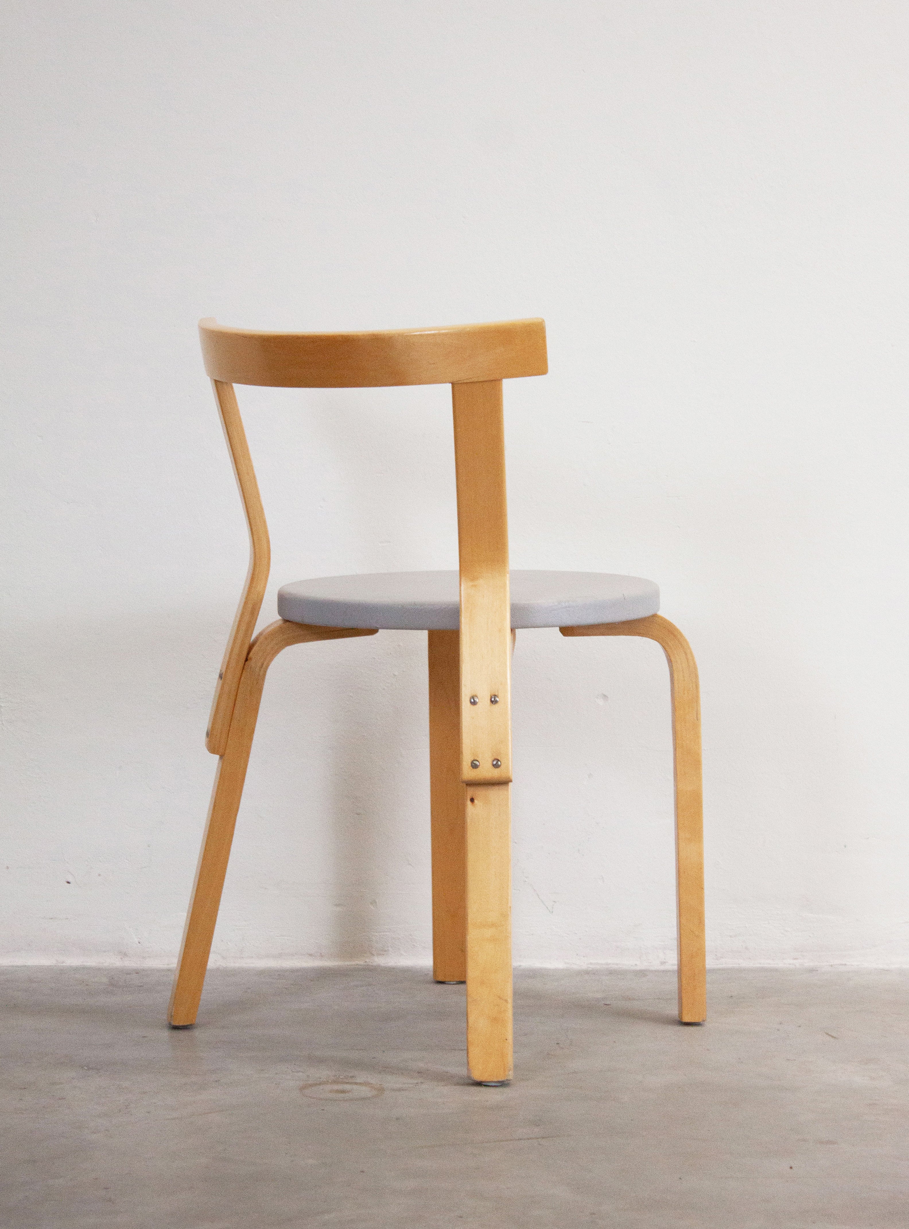 希少Aalto artek chair96 Artek Model 68 Chairs by Alvar Aalto (Grey) – JUKI AMSTERDAM