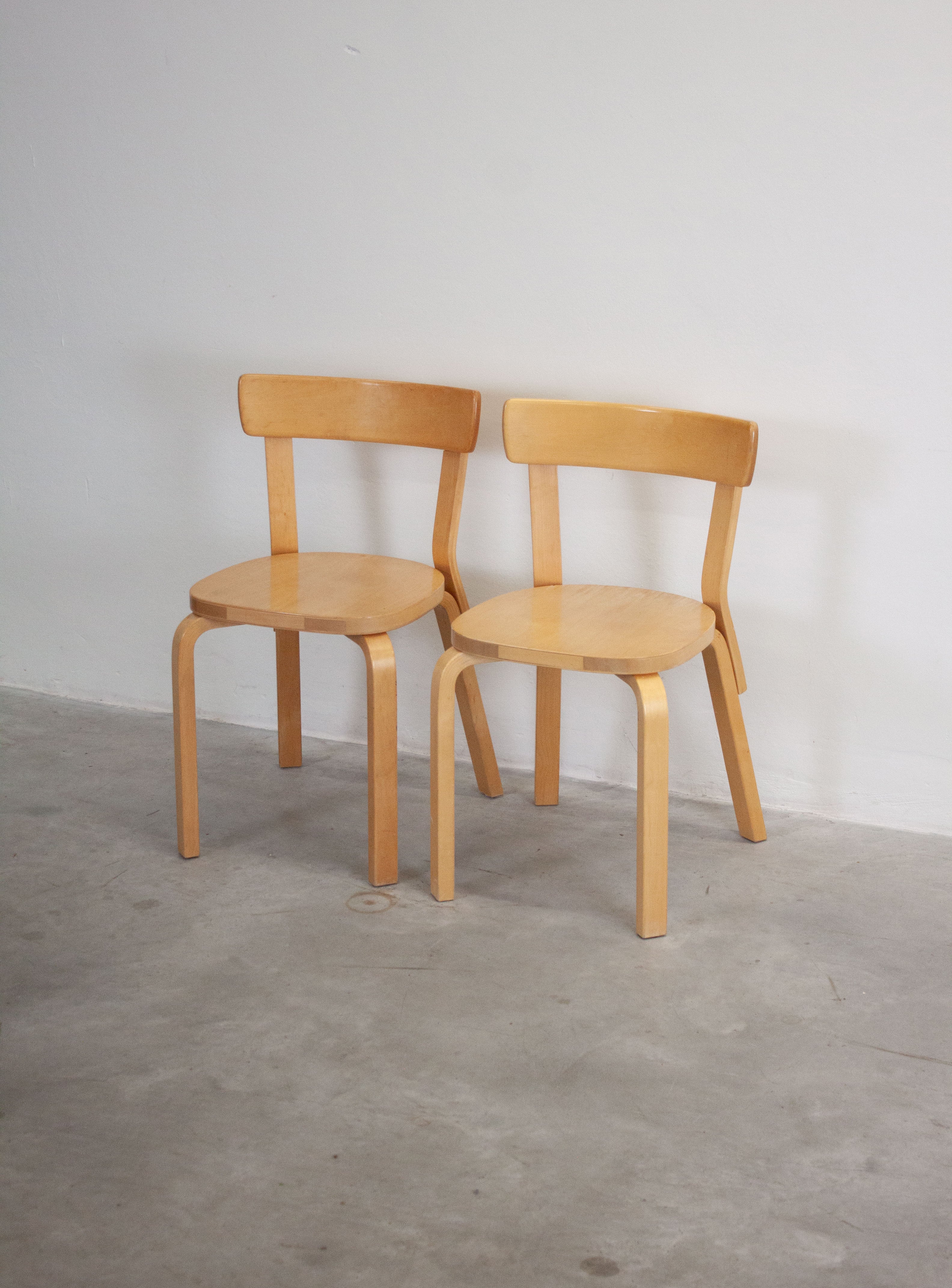 Artek Model 69 Chairs by Alvar Aalto (Birch) – JUKI AMSTERDAM