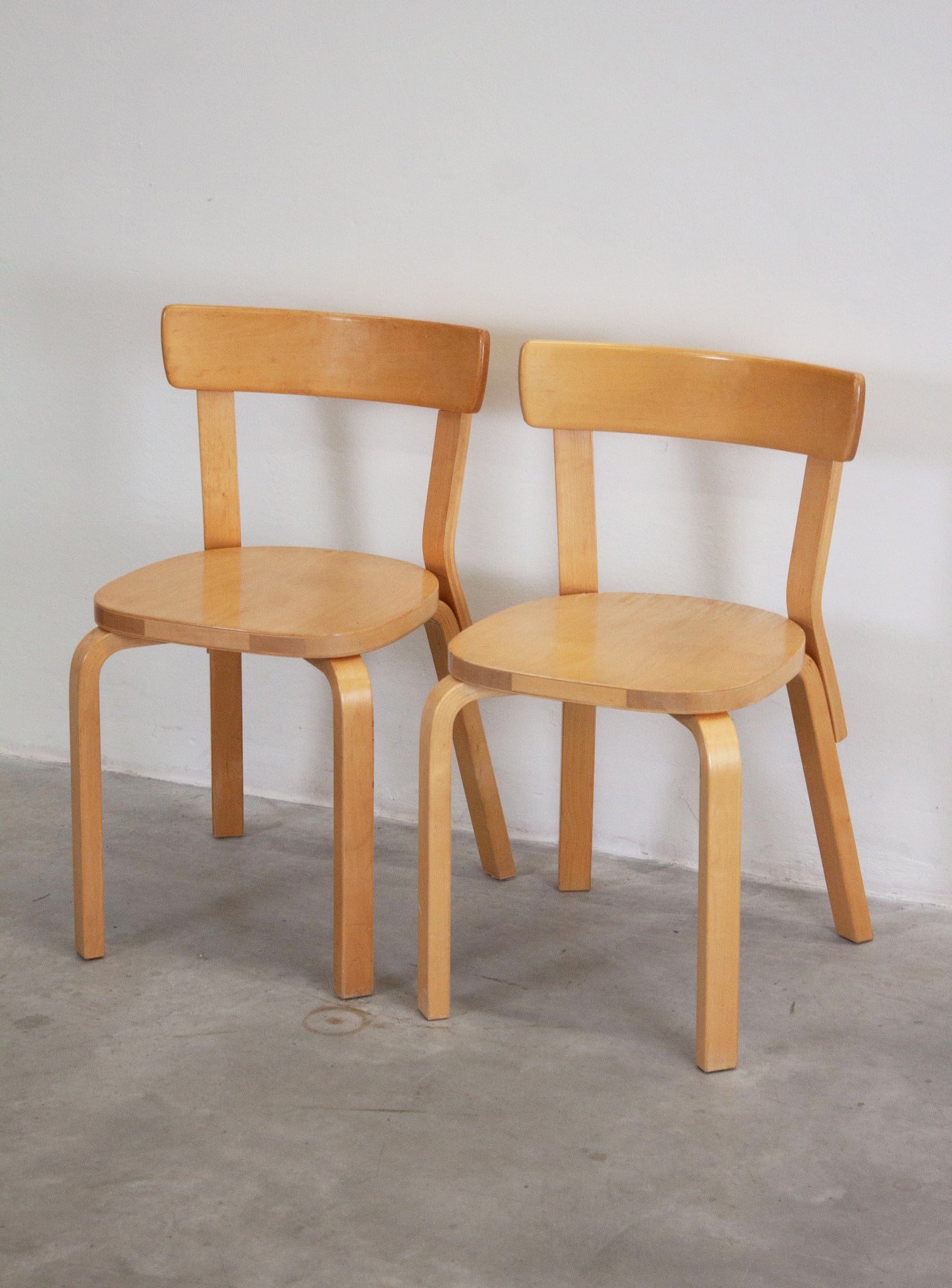 Artek Model 69 Chairs by Alvar Aalto (Birch)