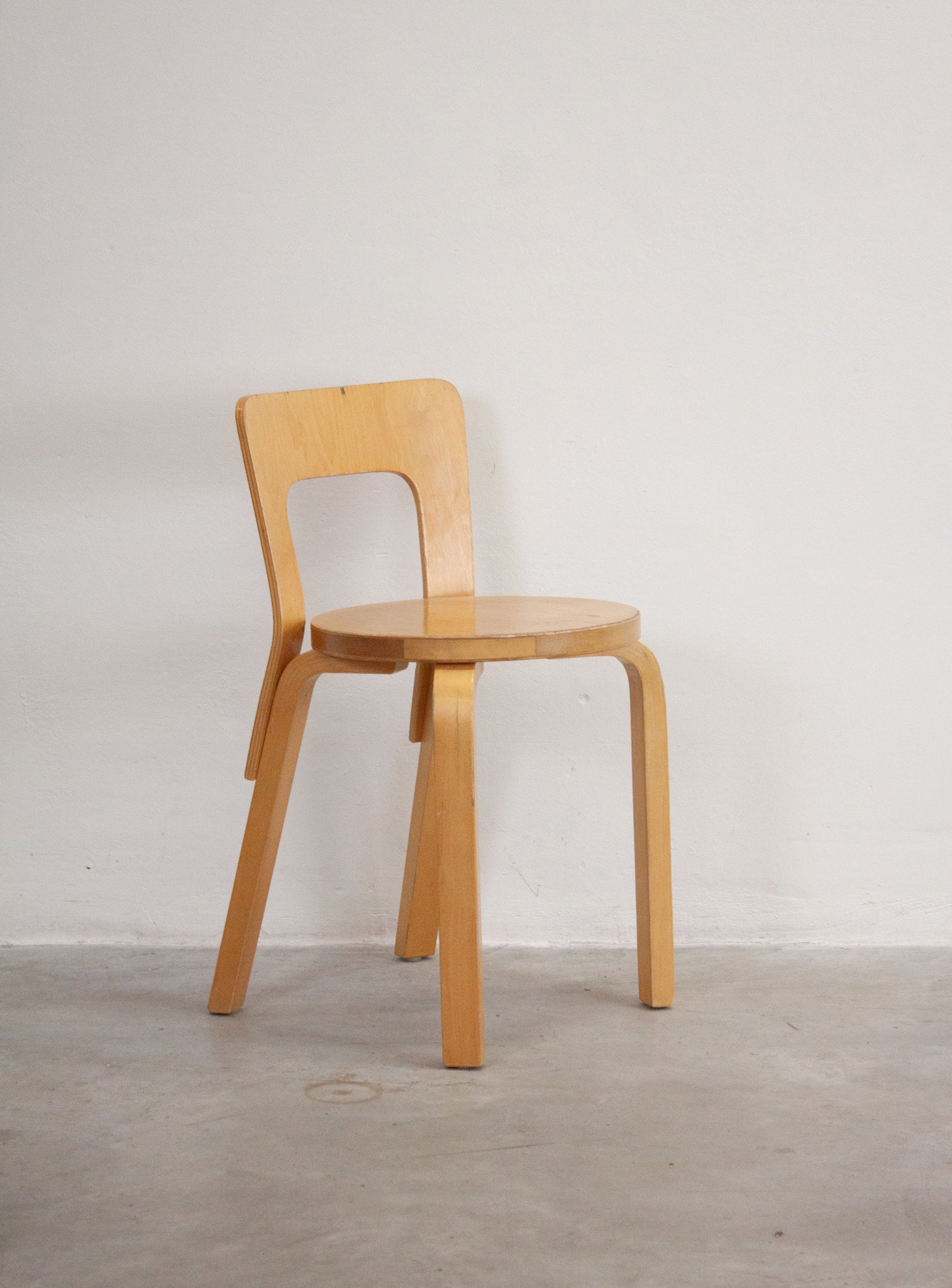 Artek Model 65 Chair by Alvar Aalto (Birch)