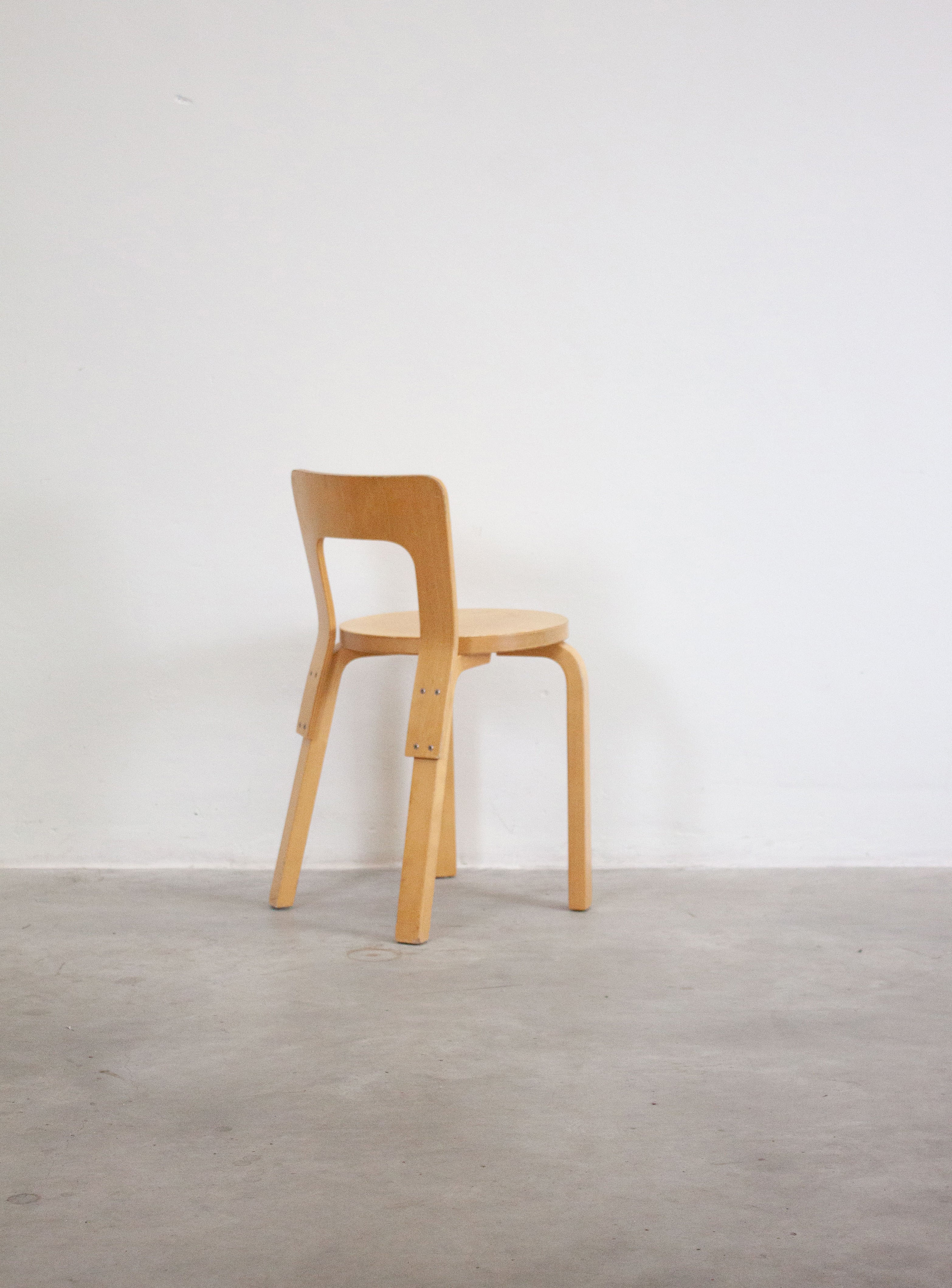 Artek Model 65 Chair by Alvar Aalto (Birch) – JUKI AMSTERDAM