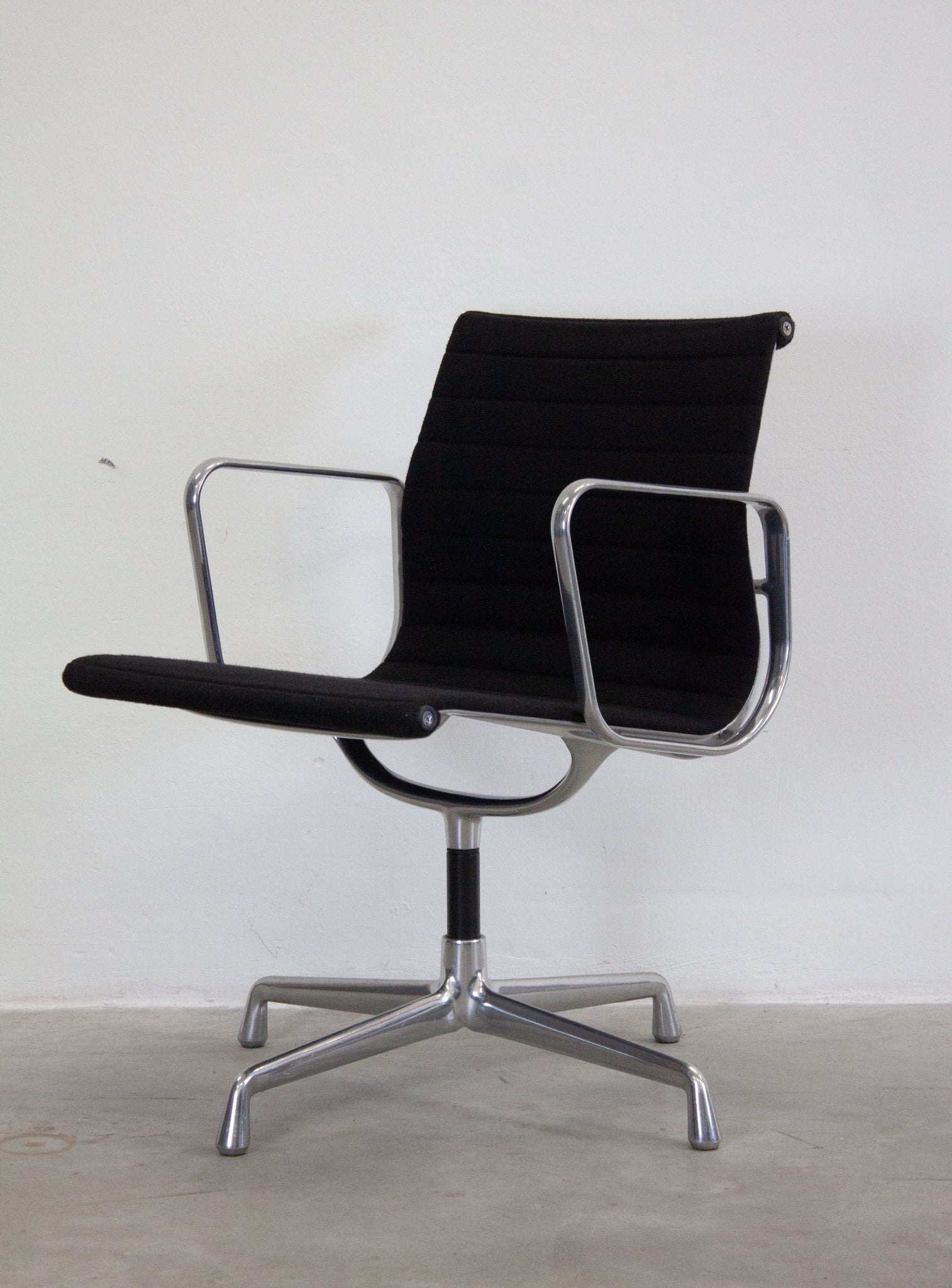 Vitra EA108 Aluminium Chairs by Charles & Ray Eames (Black)