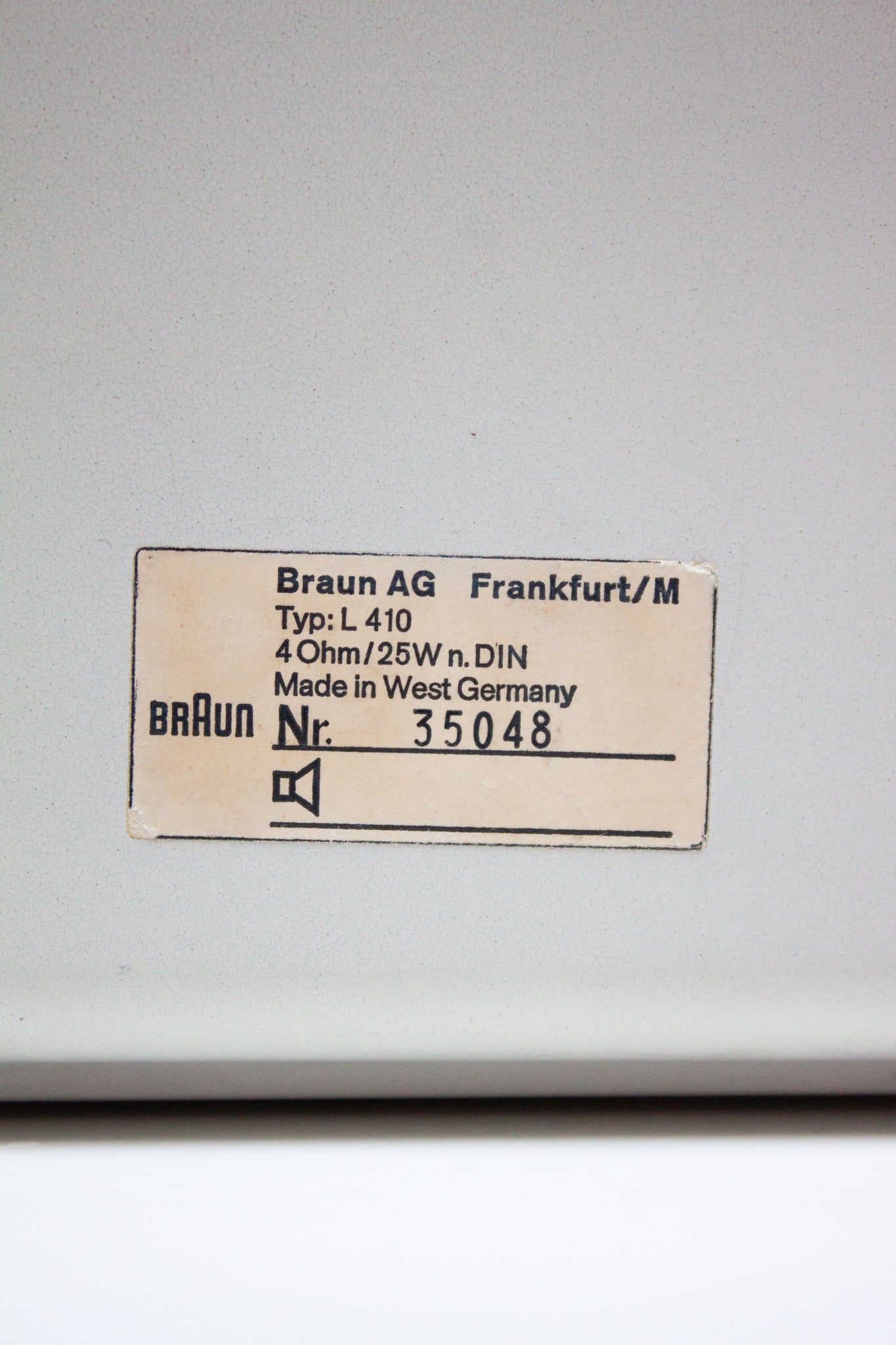 Braun Hifi Set CSV-250/1 & L410 by Dieter Rams
