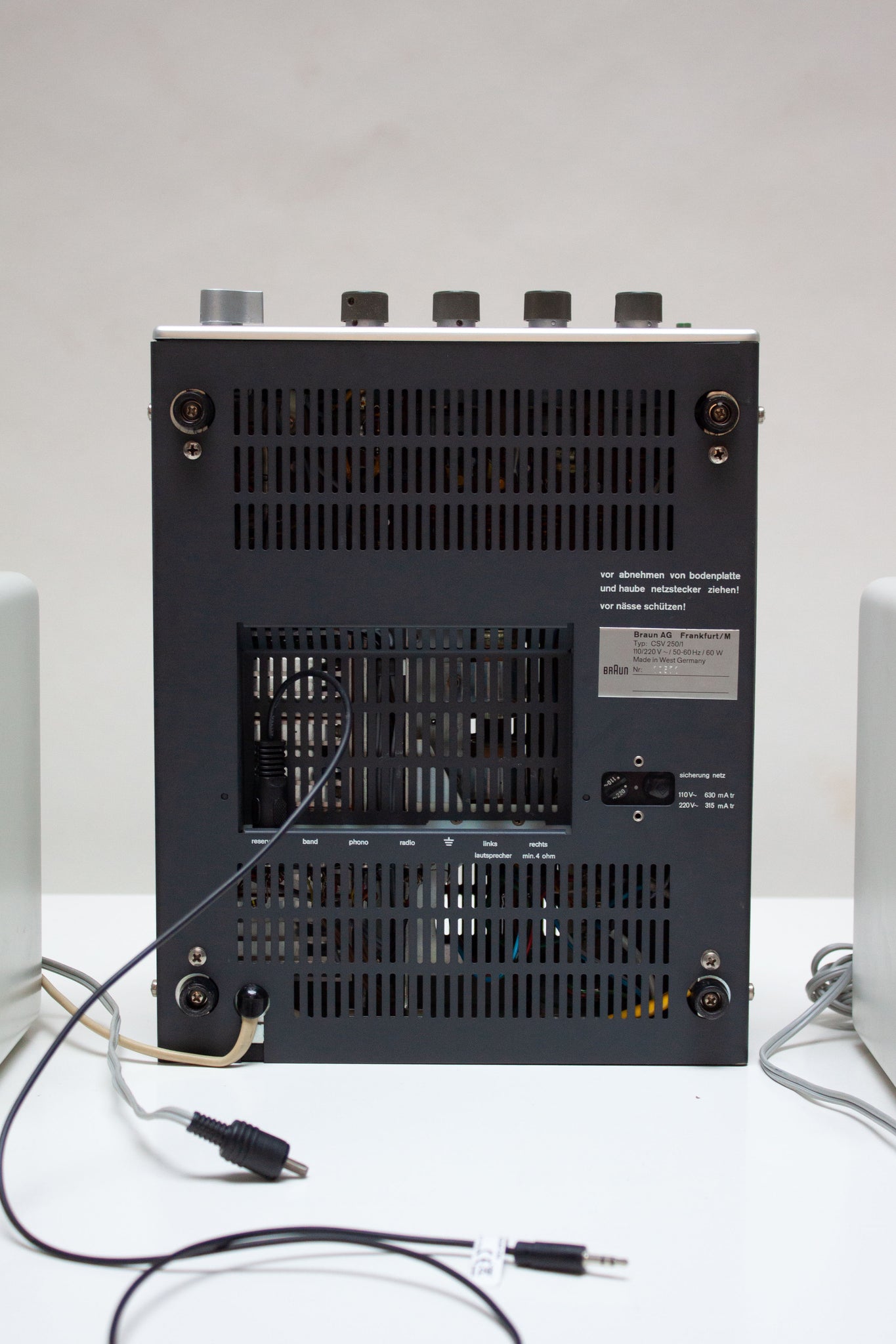 Braun Hifi Set CSV-250/1 & L410 by Dieter Rams