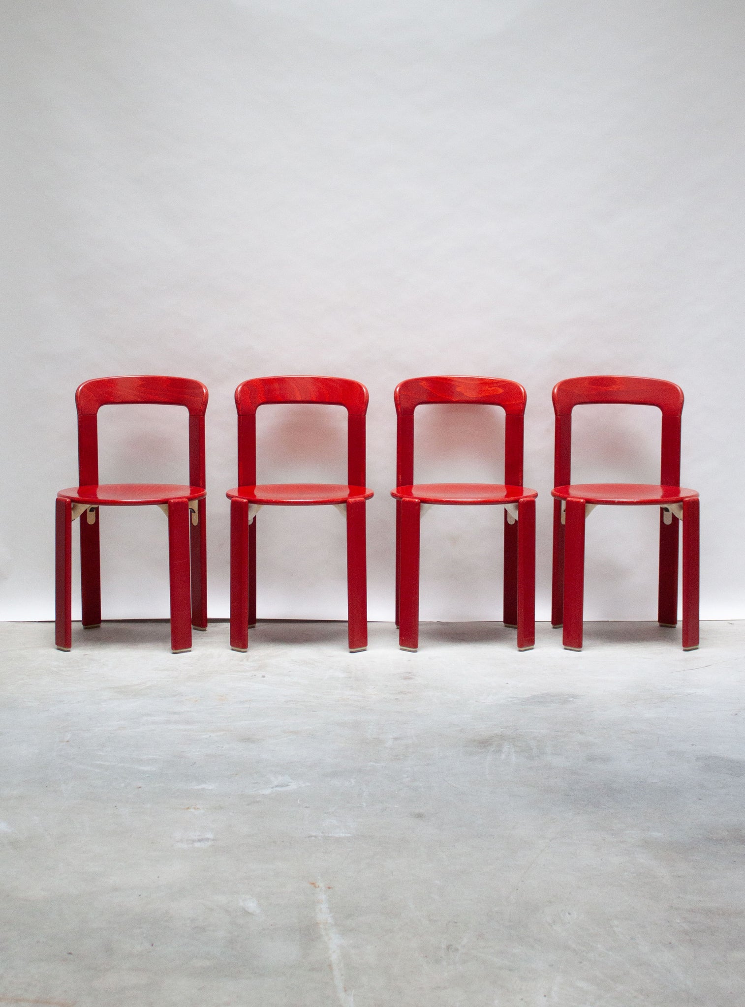 Kusch+Co Rey Dining Chairs by Bruno Rey (Red)