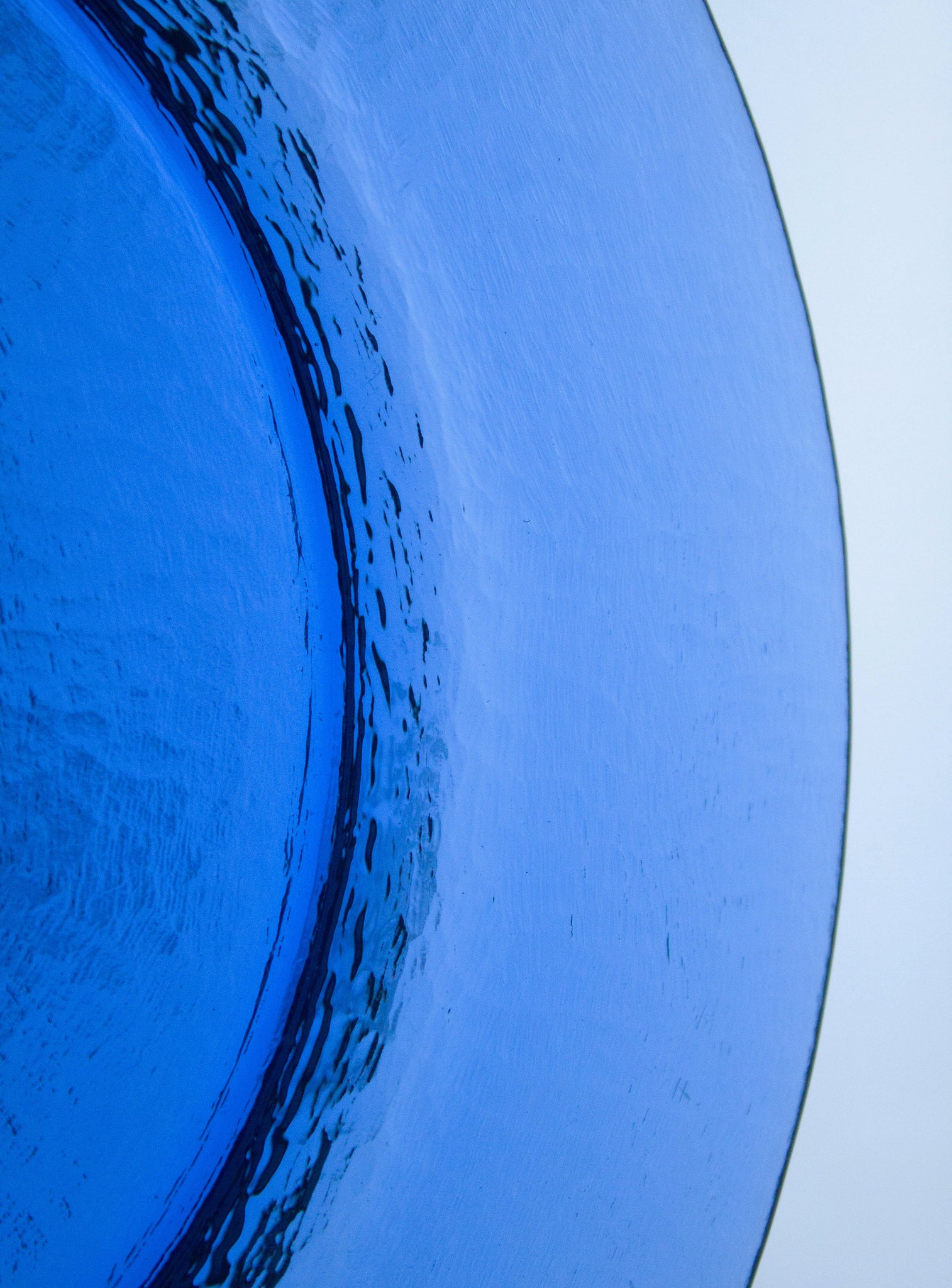 Blue Glass Charger Plates