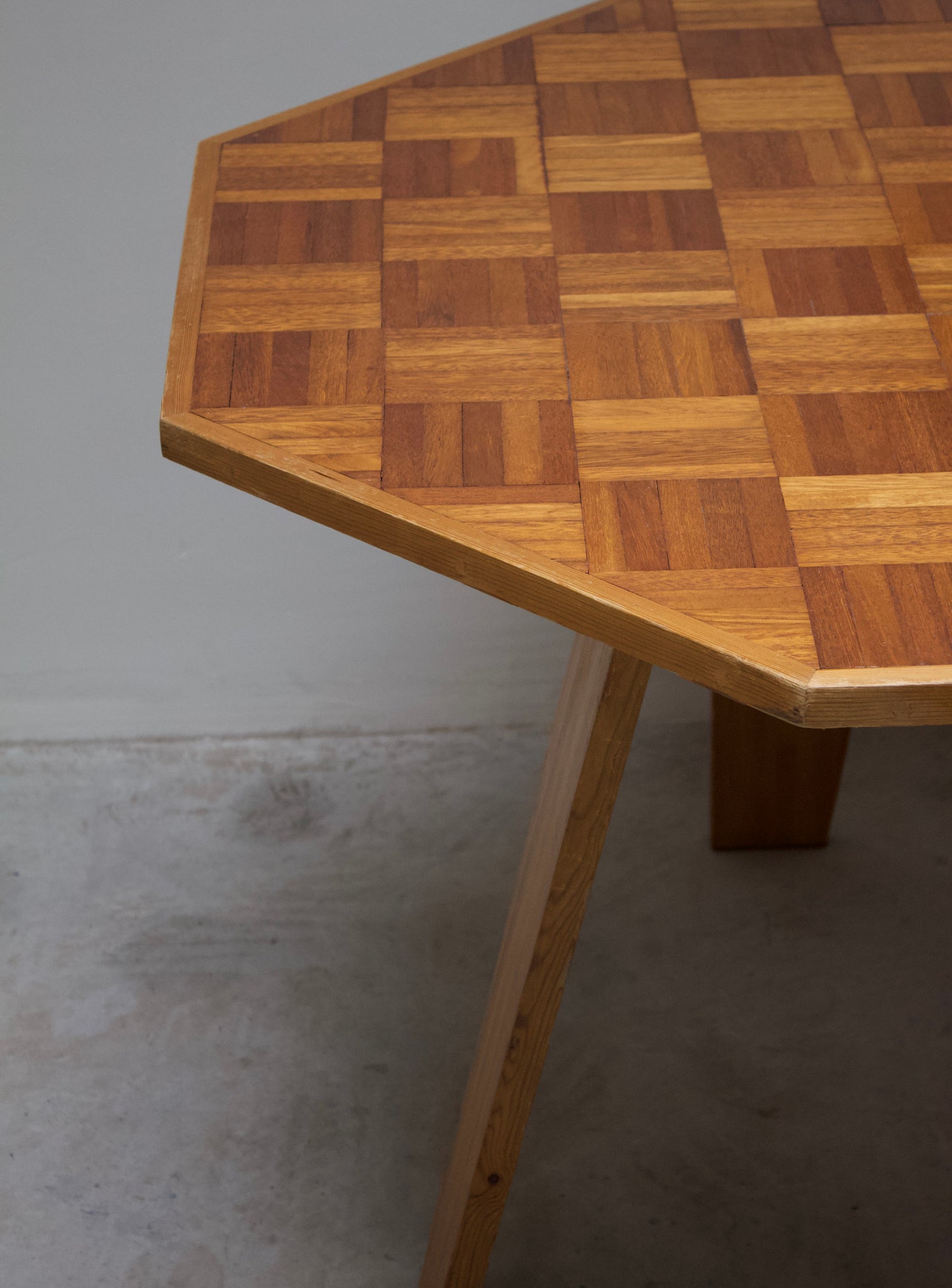 Carpenter Made Octagonal Dining Table (Pine/Teak)