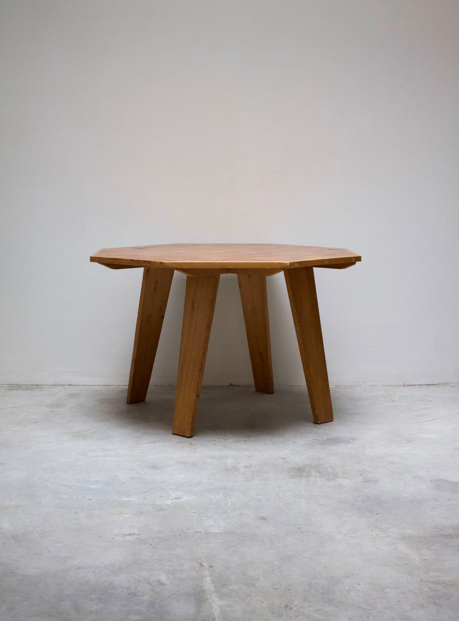 Carpenter Made Octagonal Dining Table (Pine/Teak)