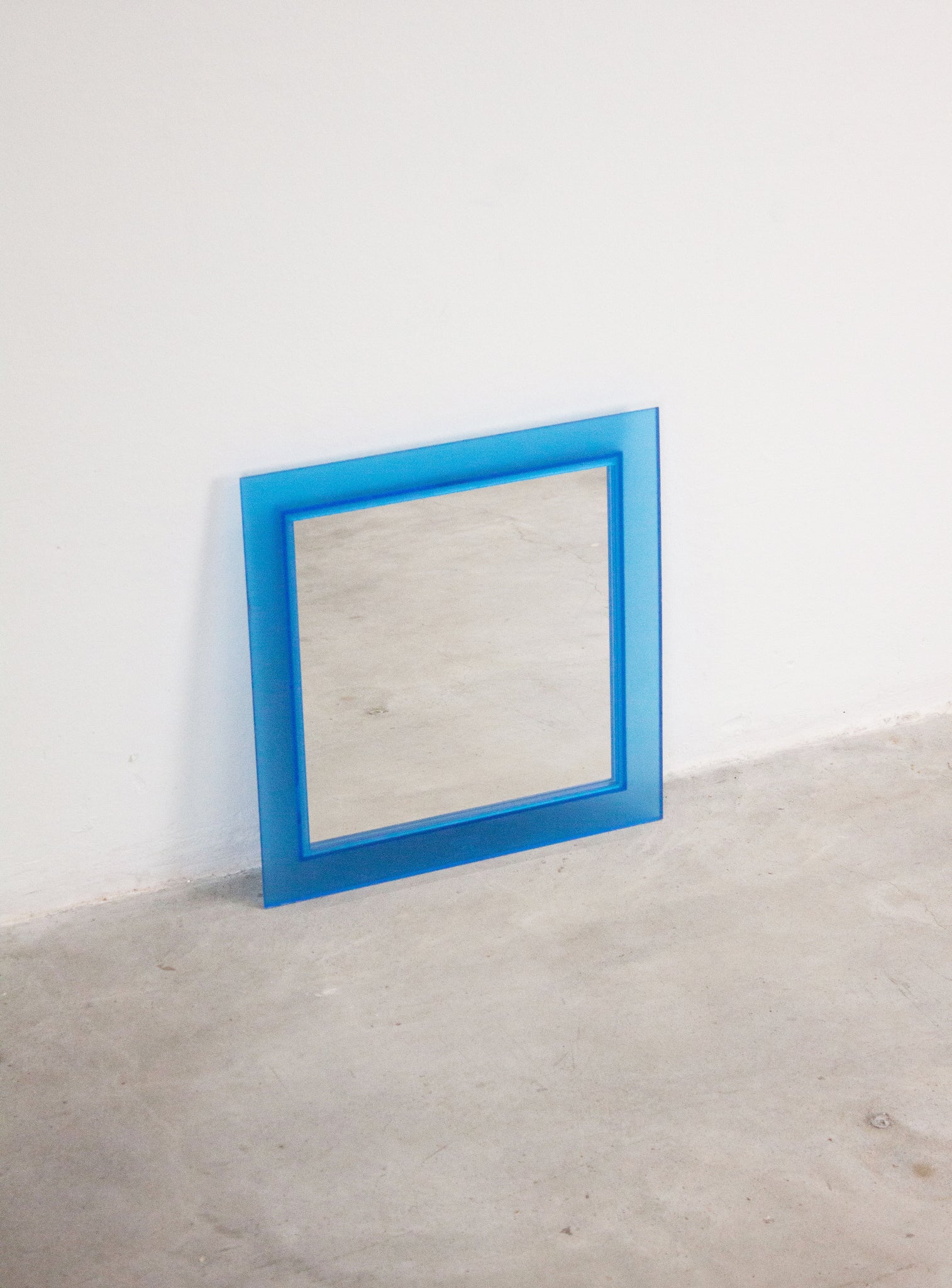 Square Wall Mirror (Blue)