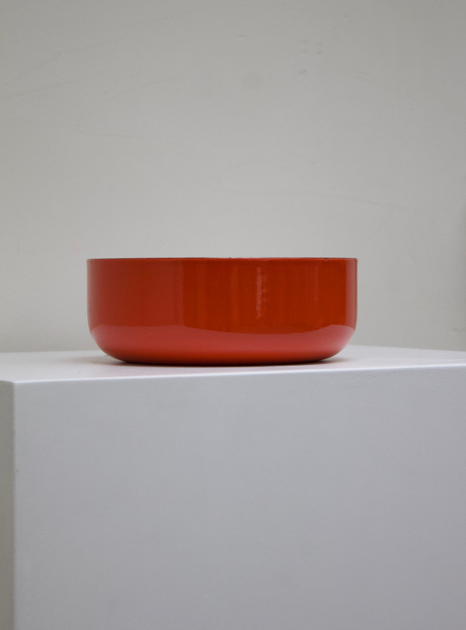 Finel Enamel Bowl by Kaj Franck (Orange/White)