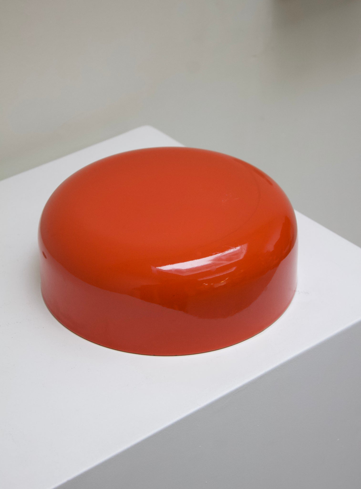 Finel Enamel Bowl by Kaj Franck (Orange/White)