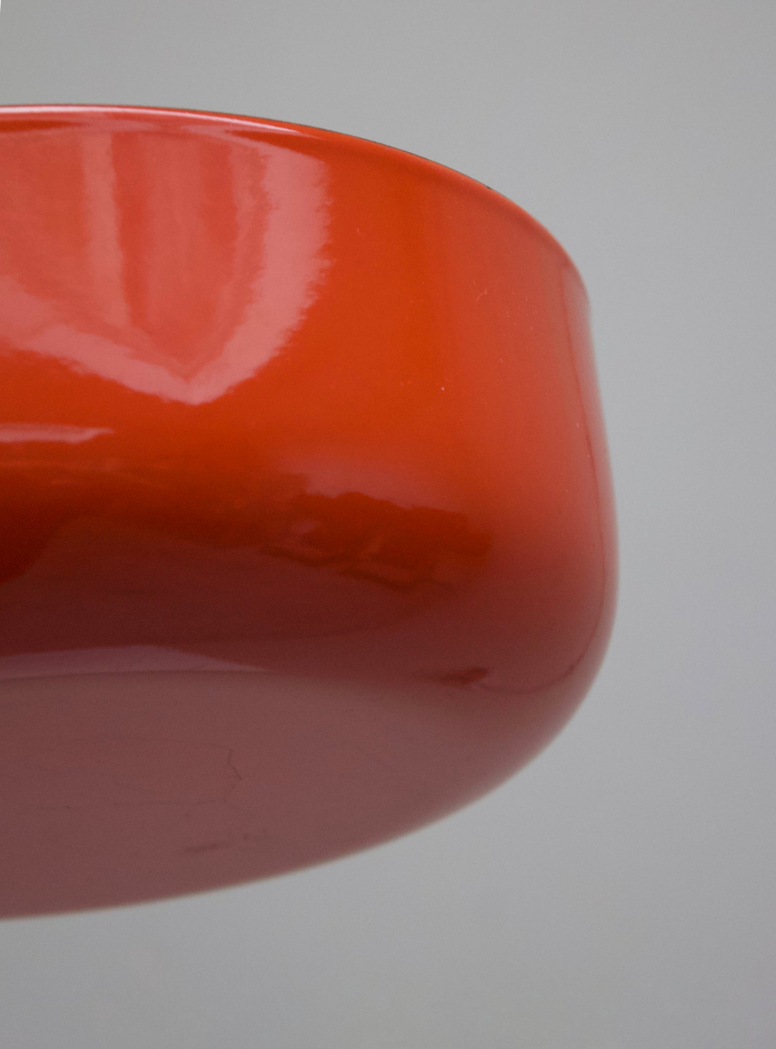 Finel Enamel Bowl by Kaj Franck (Orange/White)