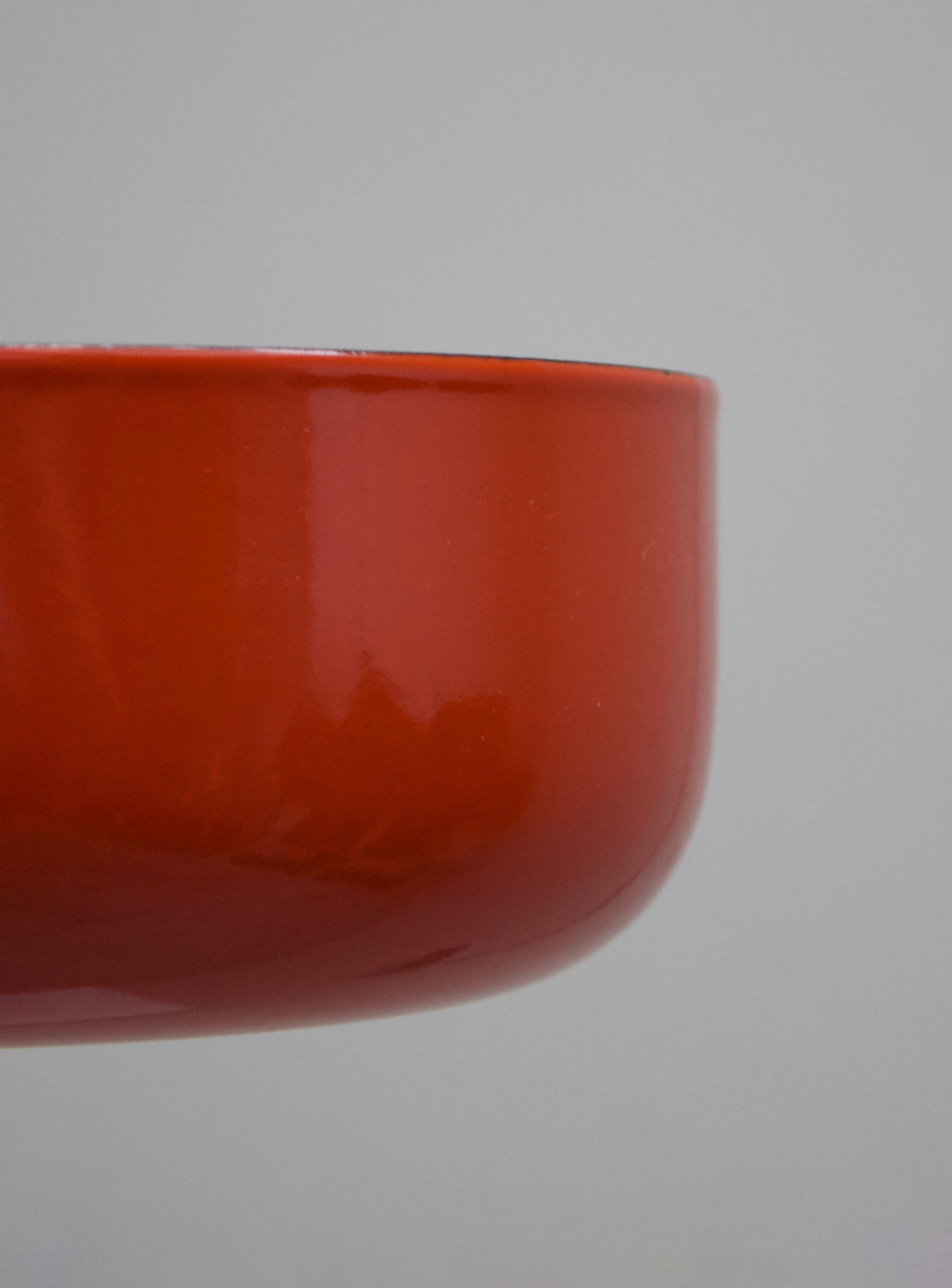 Finel Enamel Bowl by Kaj Franck (Orange/White)