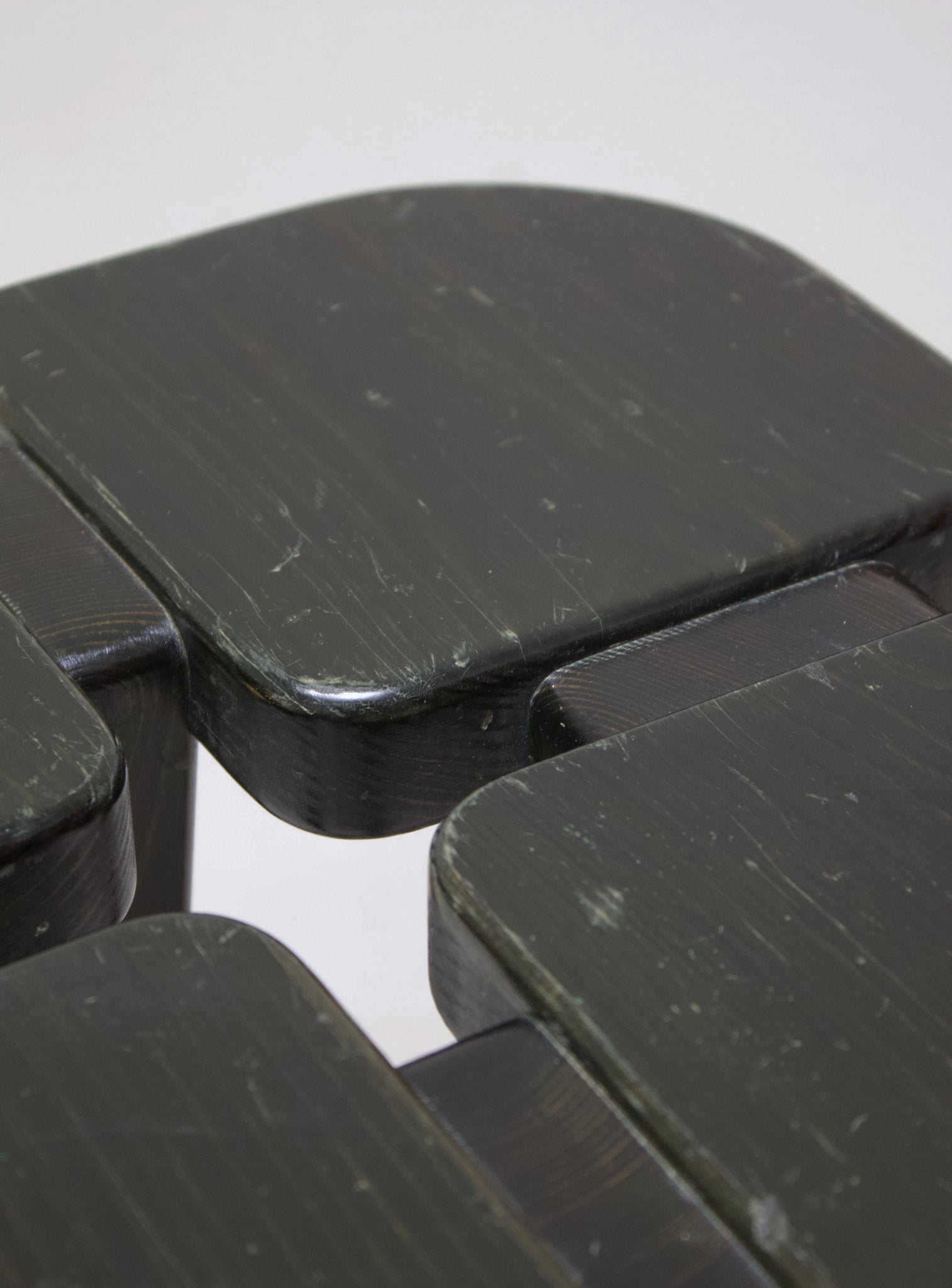 Keravan Puusepäntehdas Apila Stool by Rauni Peippo (Dark Green)