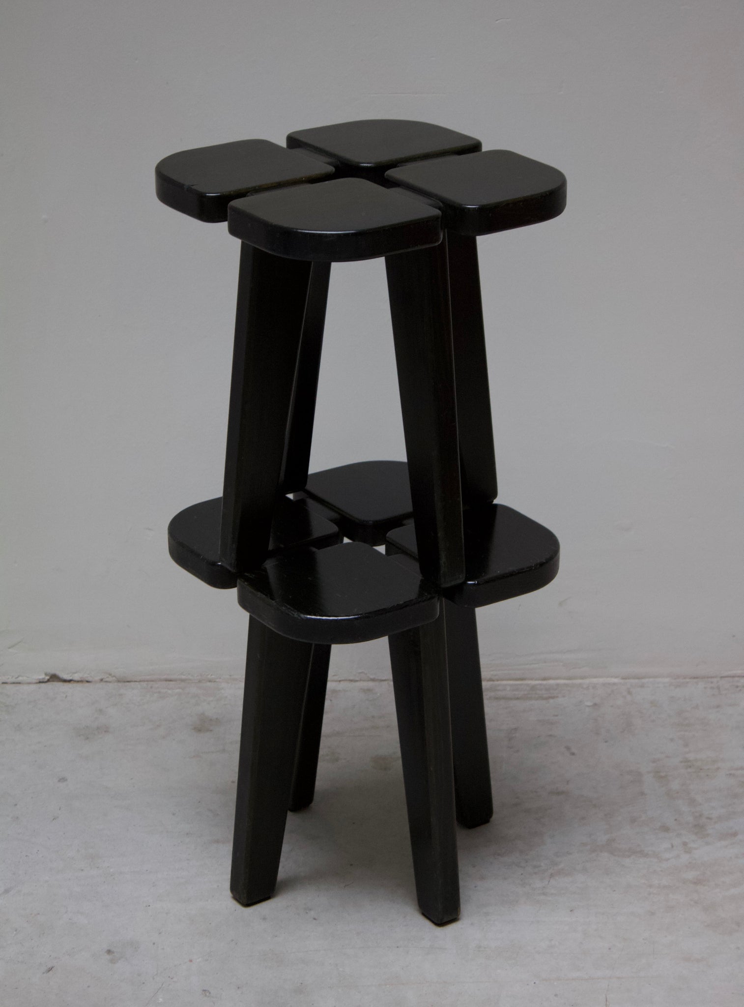Keravan Puusepäntehdas Apila Stool by Rauni Peippo (Dark Green)