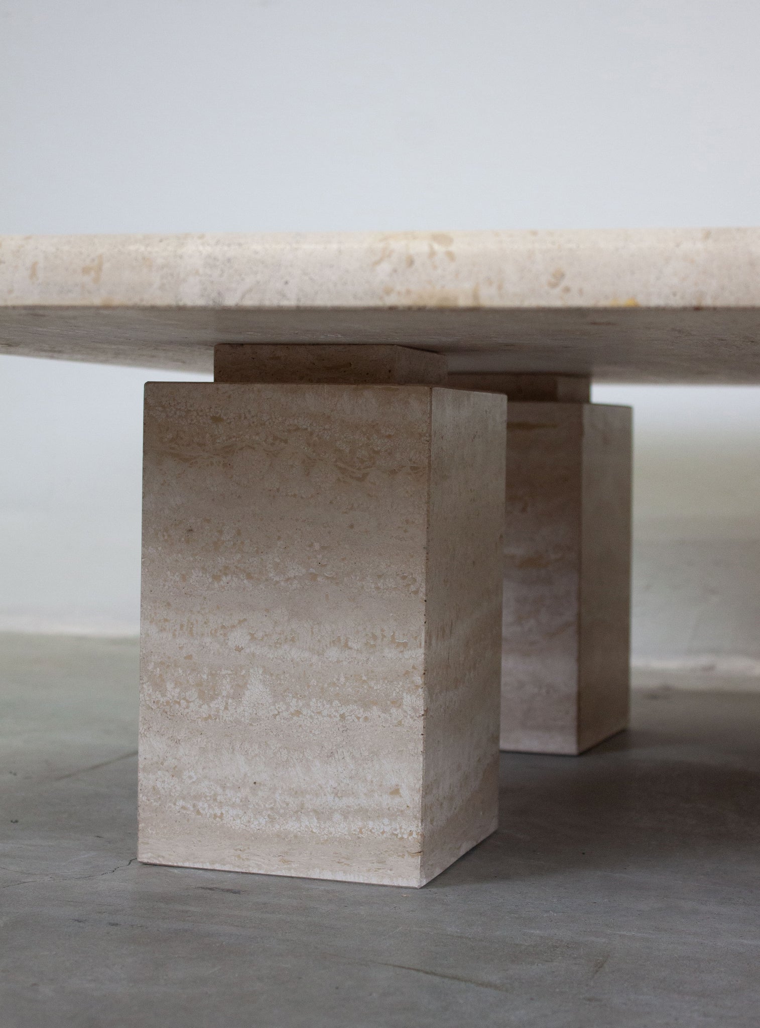 Travertine Square Coffee Table – JUKI AMSTERDAM