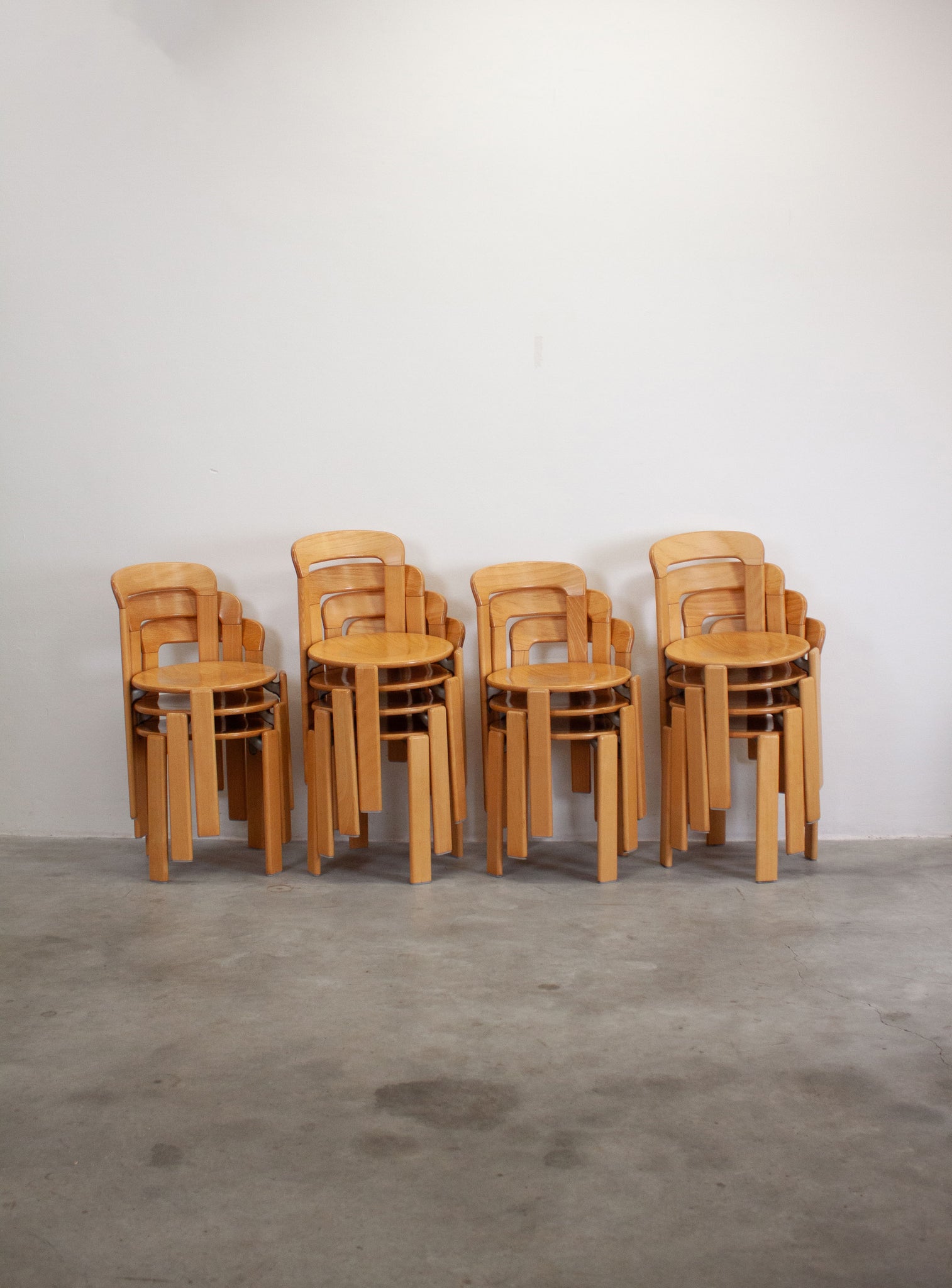 Kush+Co Rey Dining Chairs by Bruno Rey (Beech)